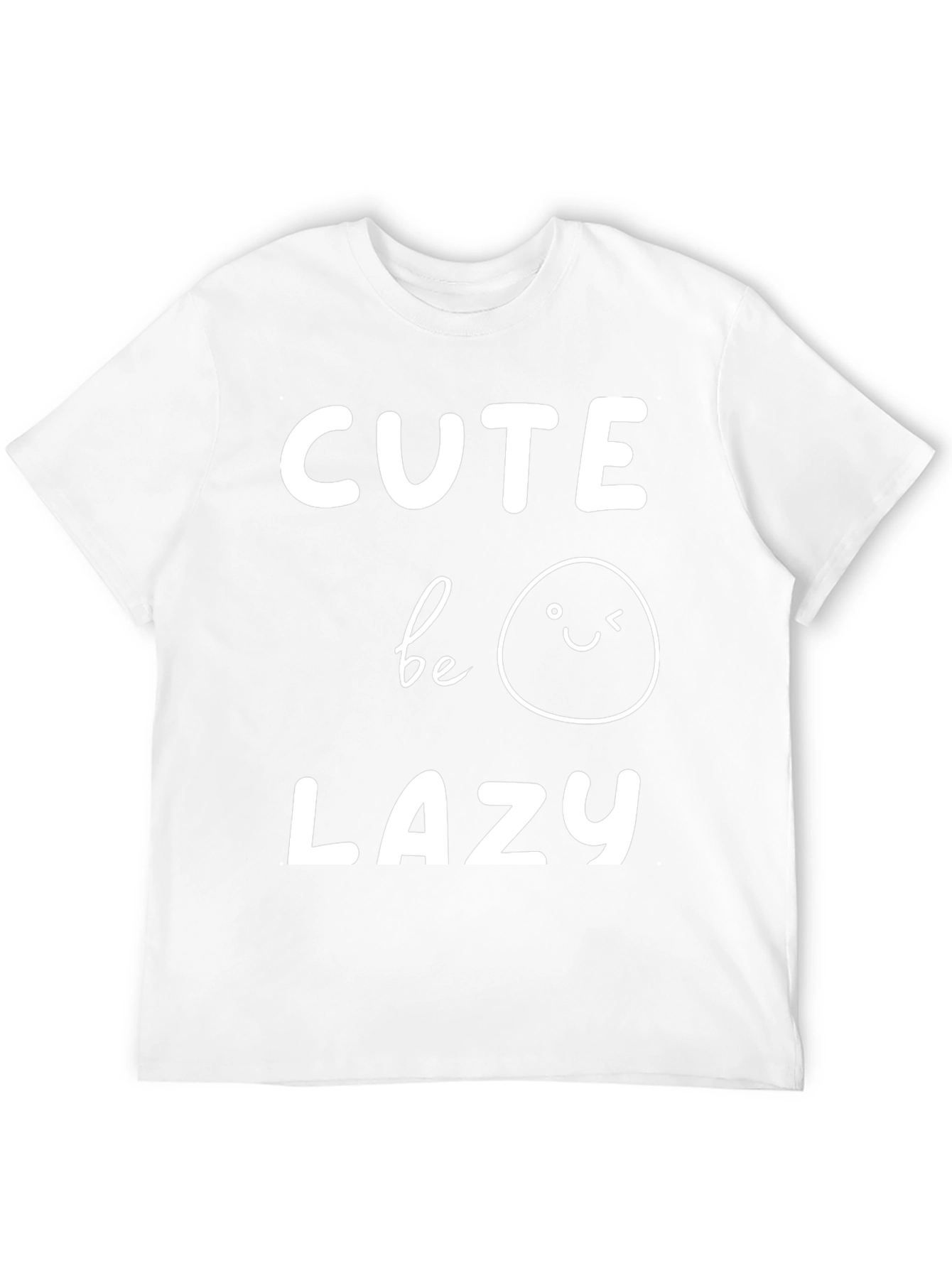 Cute Be Lazy Graphic Tee - Unisex Black T-Shirt