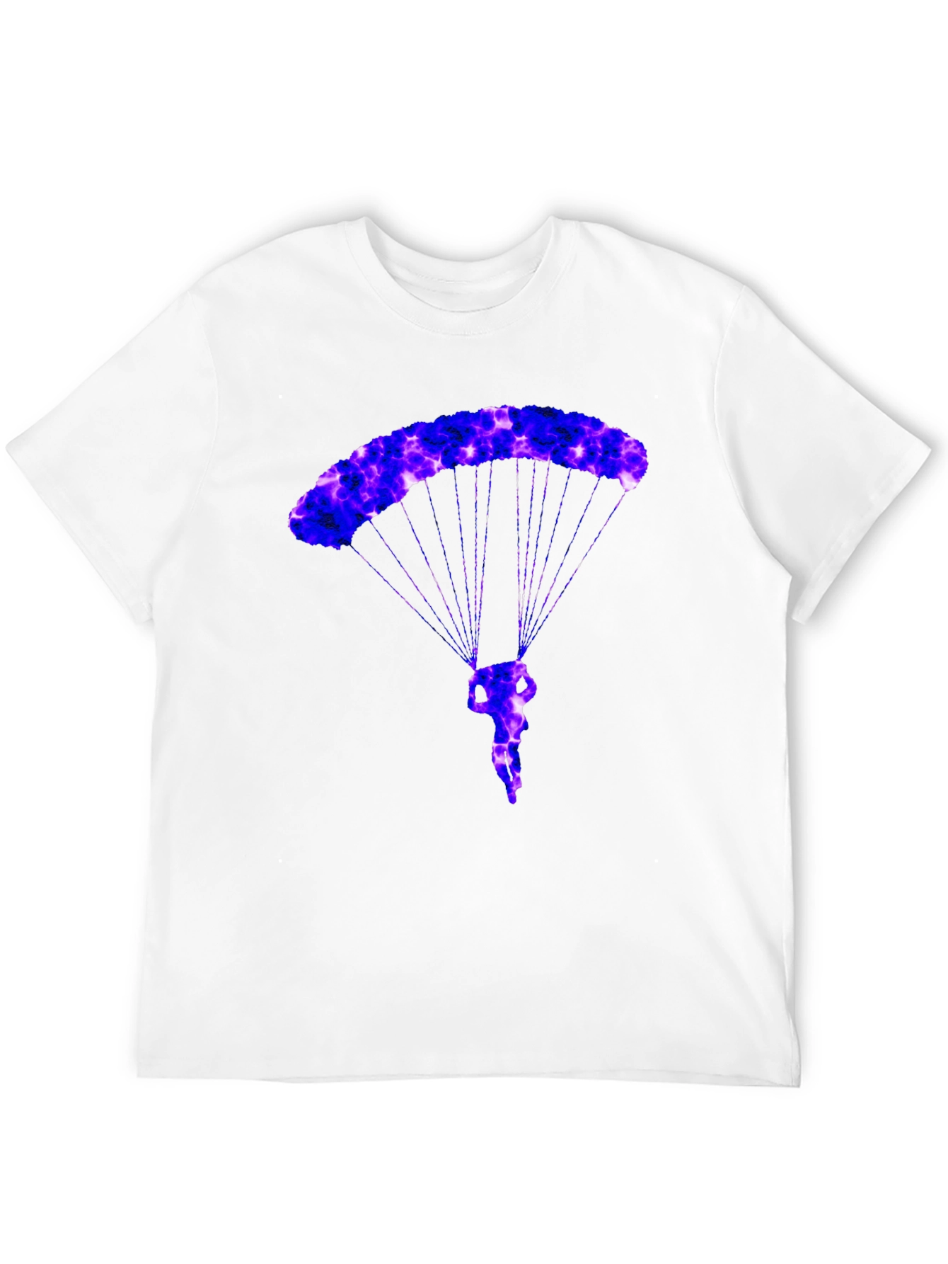 Parachute T-Shirt - Black Novelty Graphic Tee