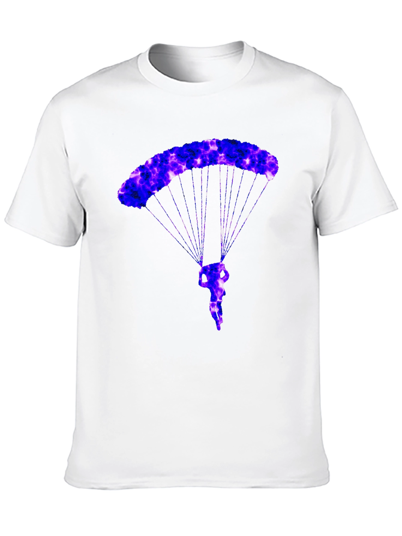 Parachute T-Shirt - Black Novelty Graphic Tee