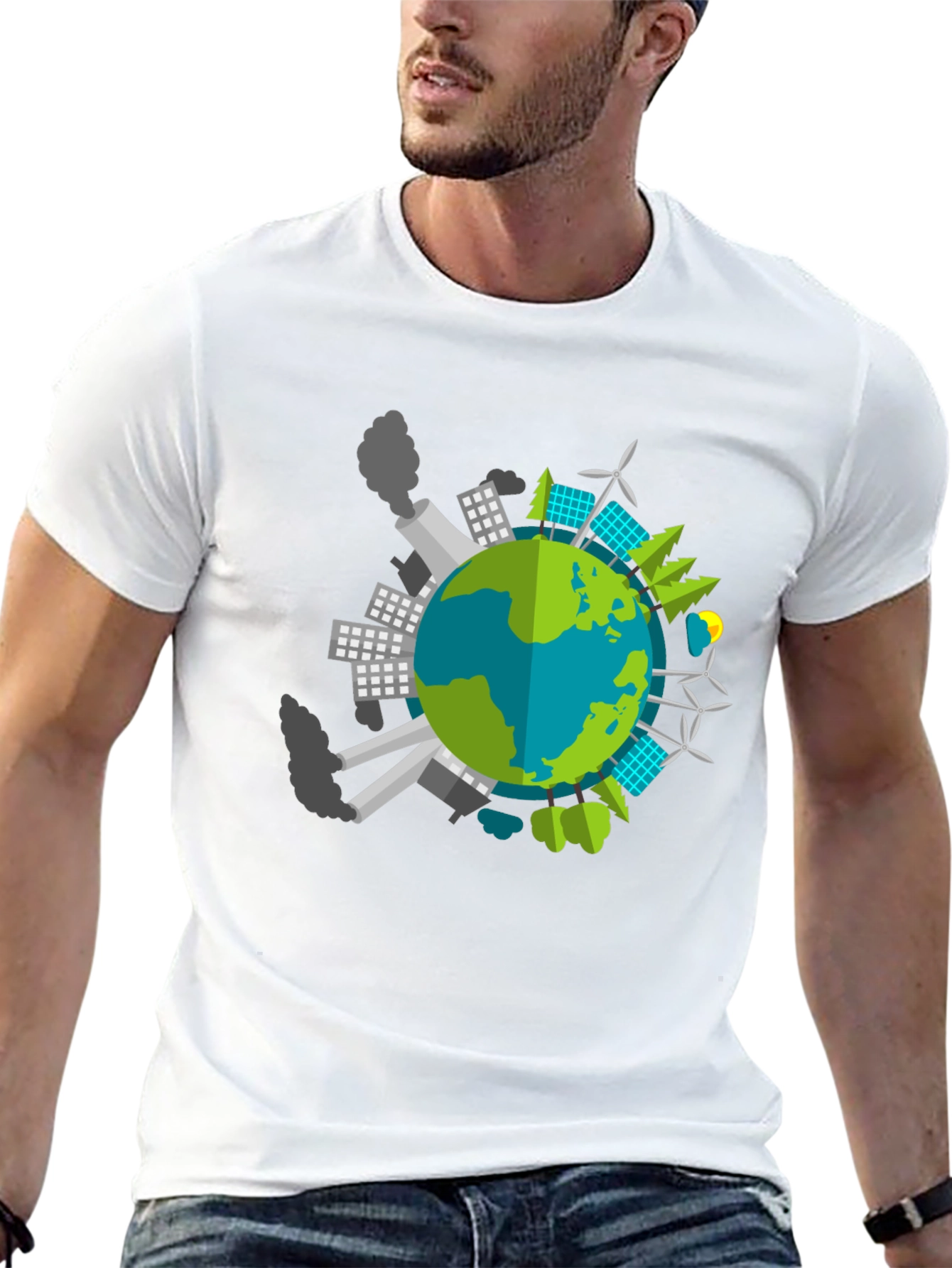 Eco Earth Graphic T-Shirt - Black