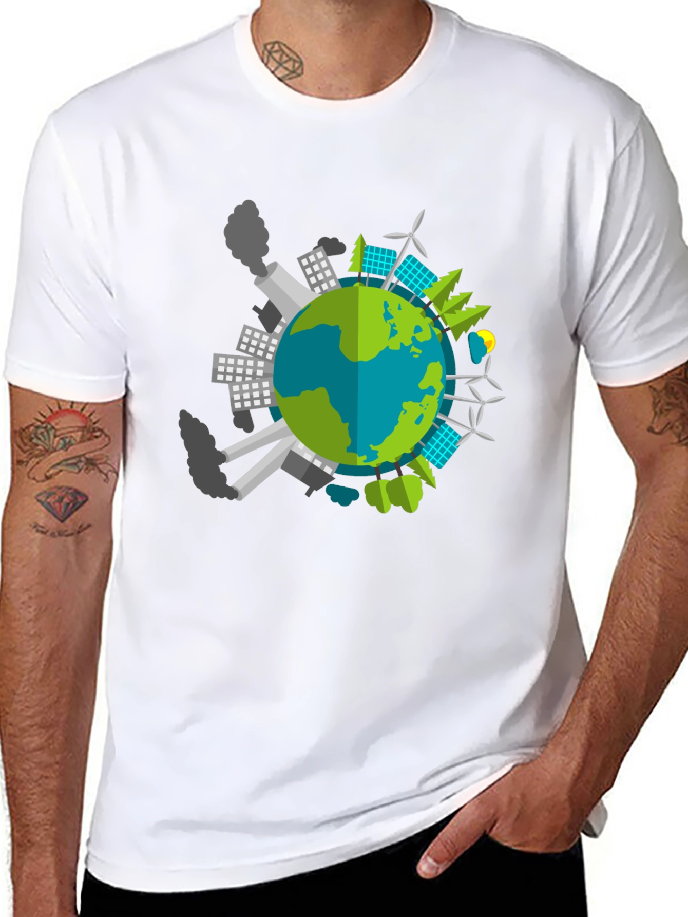 Eco Earth Graphic T-Shirt - Black