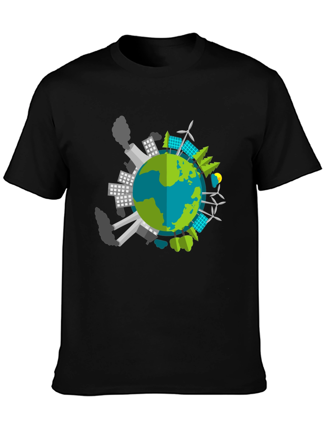 Eco Earth Graphic T-Shirt - Black