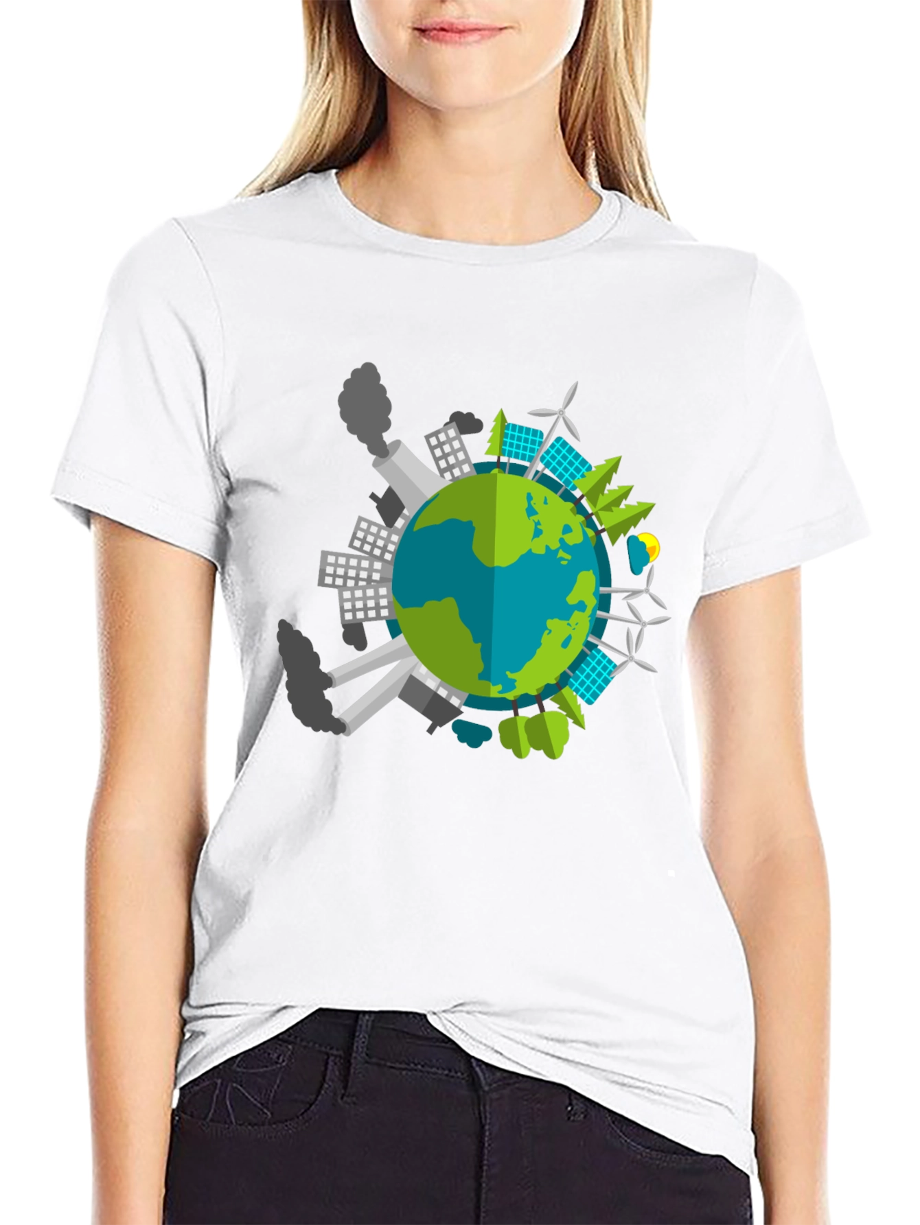 Eco Earth Graphic T-Shirt - Black