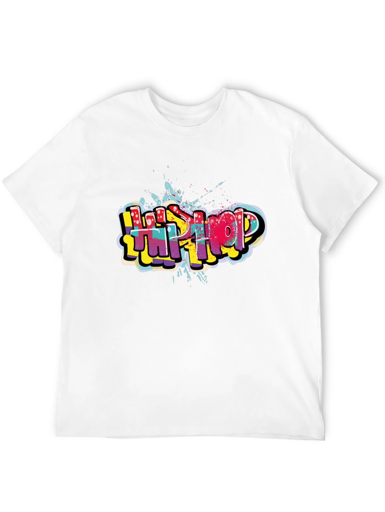 Hip Hop Graffiti Style Black T-Shirt