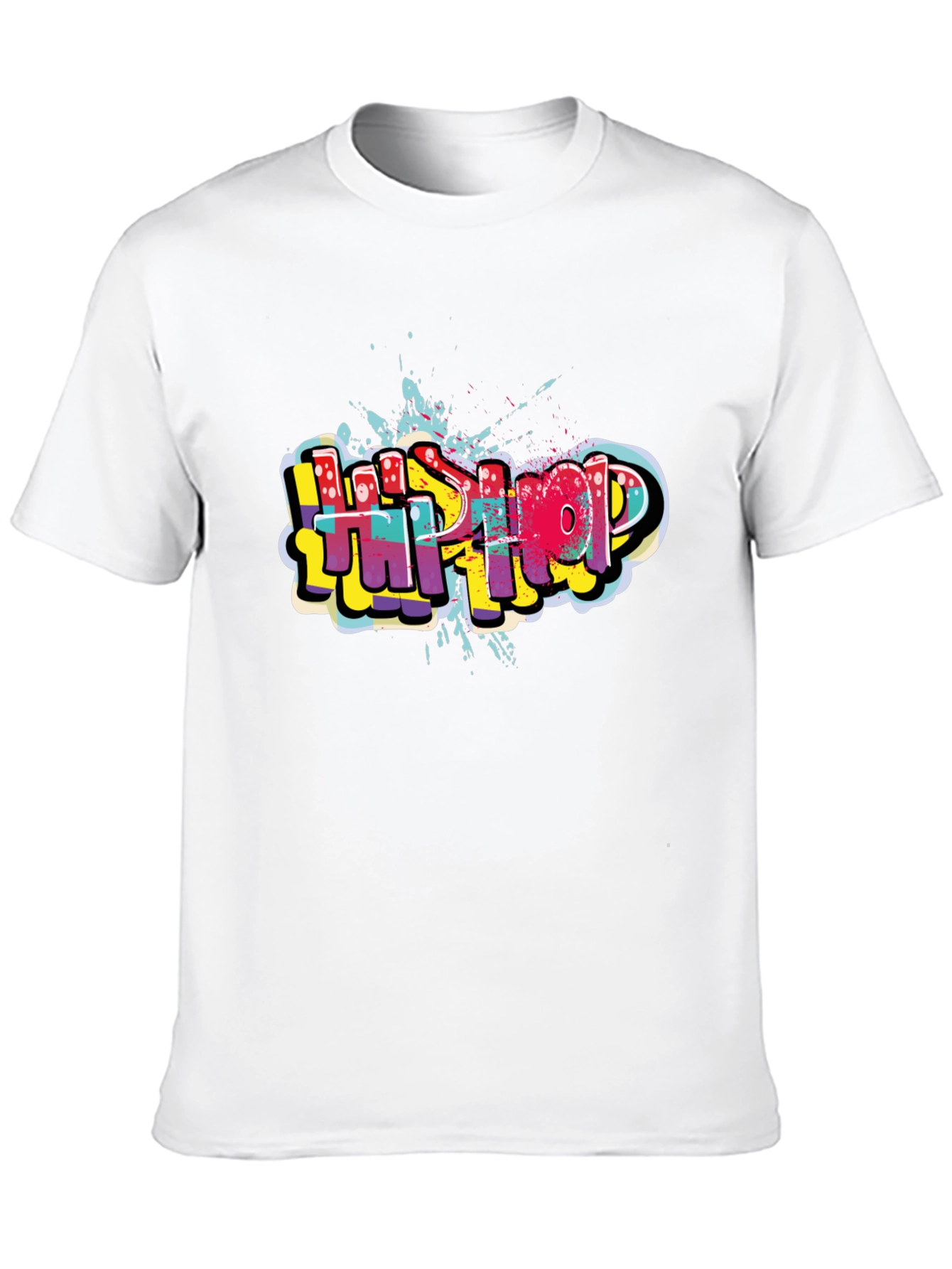 Hip Hop Graffiti Style Black T-Shirt