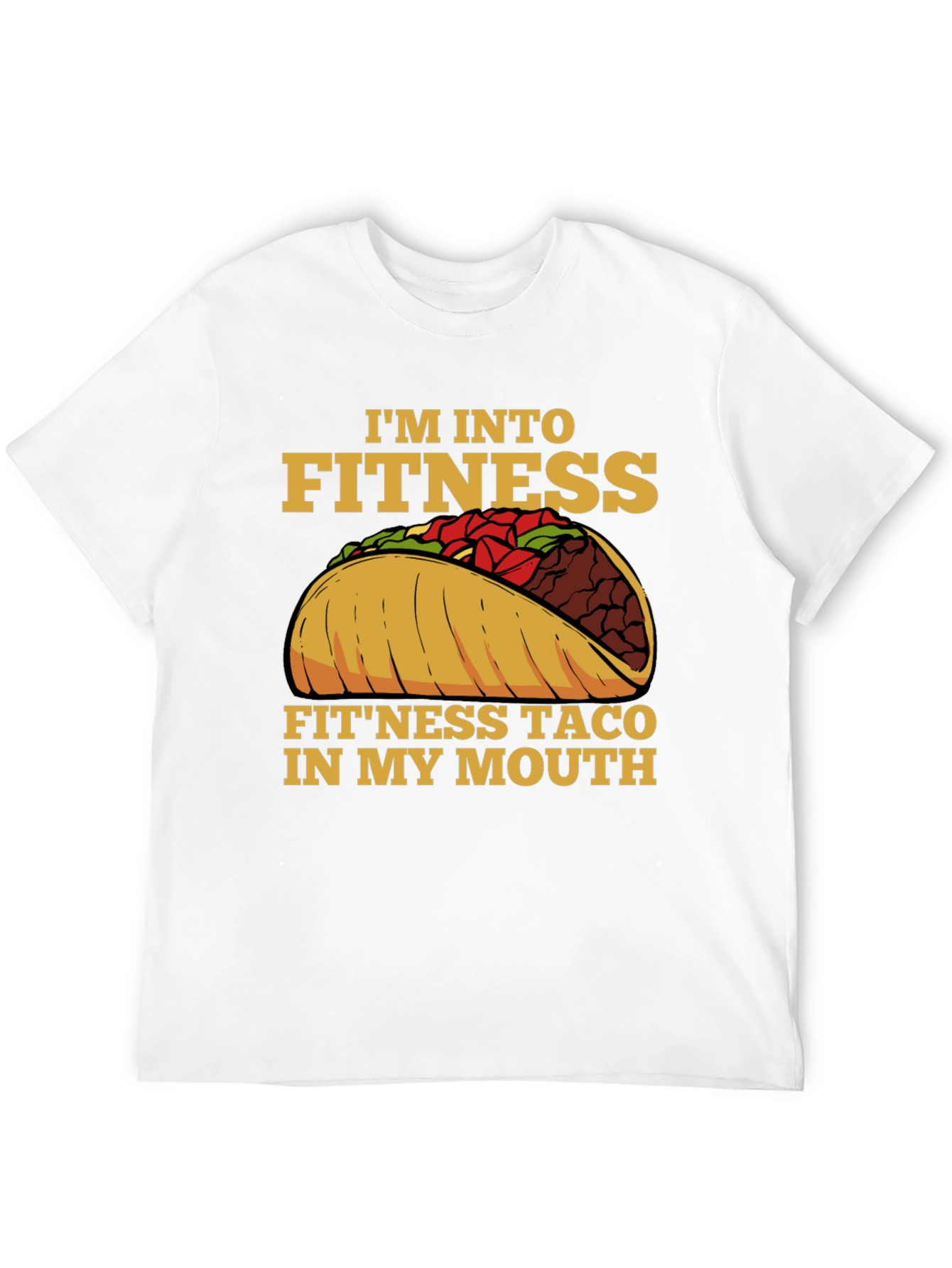 Fitness Taco Graphic Tee - Funny Workout Shirt
