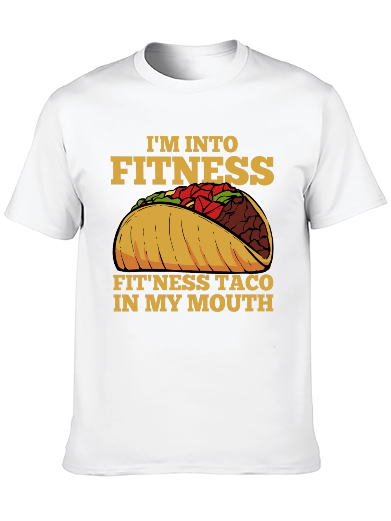 Fitness Taco Graphic Tee - Funny Workout Shirt