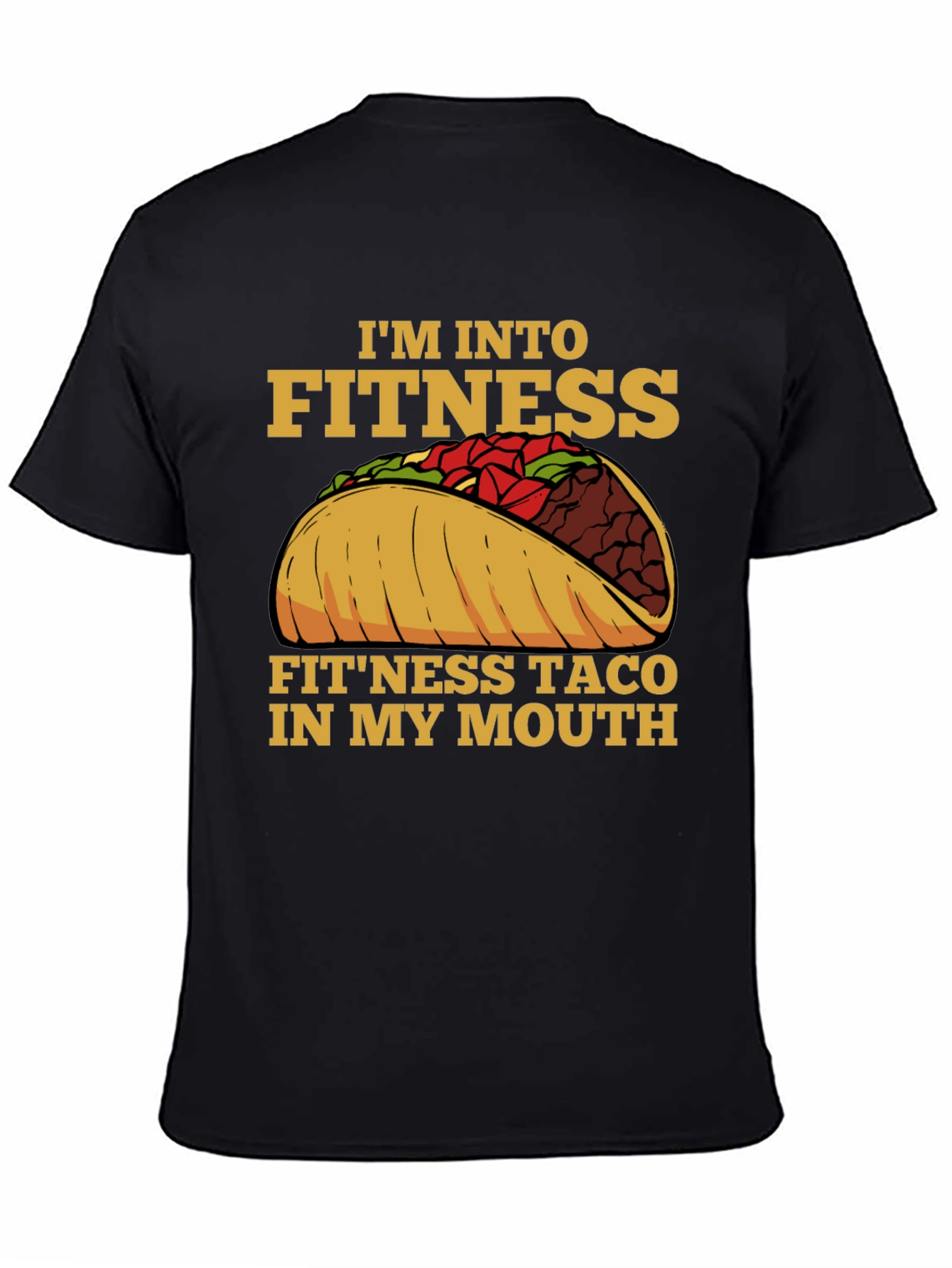 Fitness Taco Graphic Tee - Funny Workout Shirt