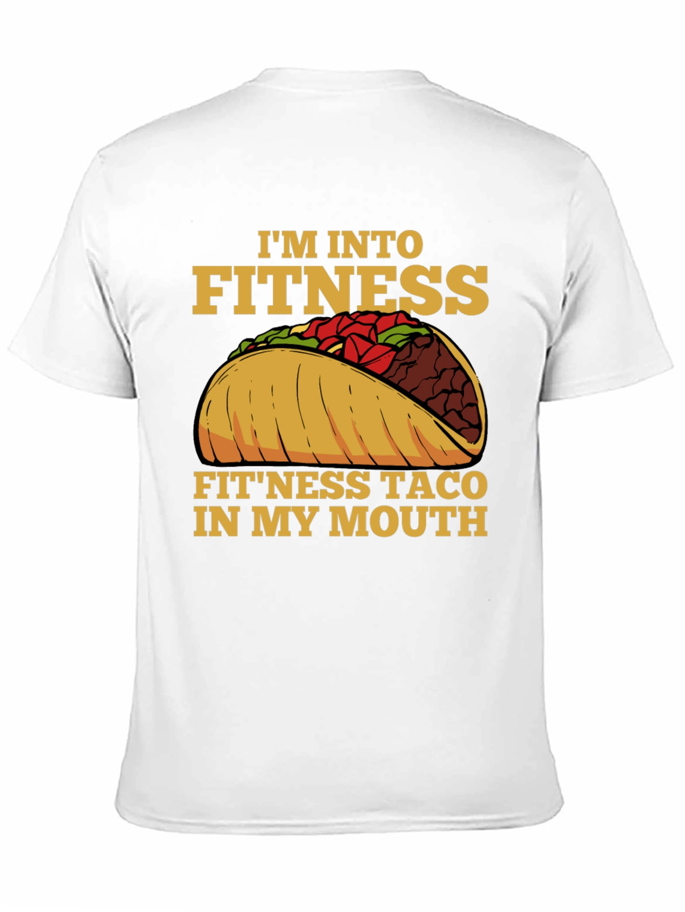Fitness Taco Graphic Tee - Funny Workout Shirt