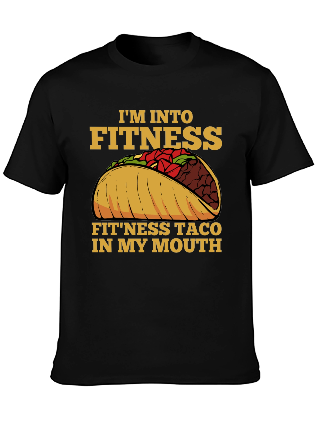 Fitness Taco Graphic Tee - Funny Workout Shirt