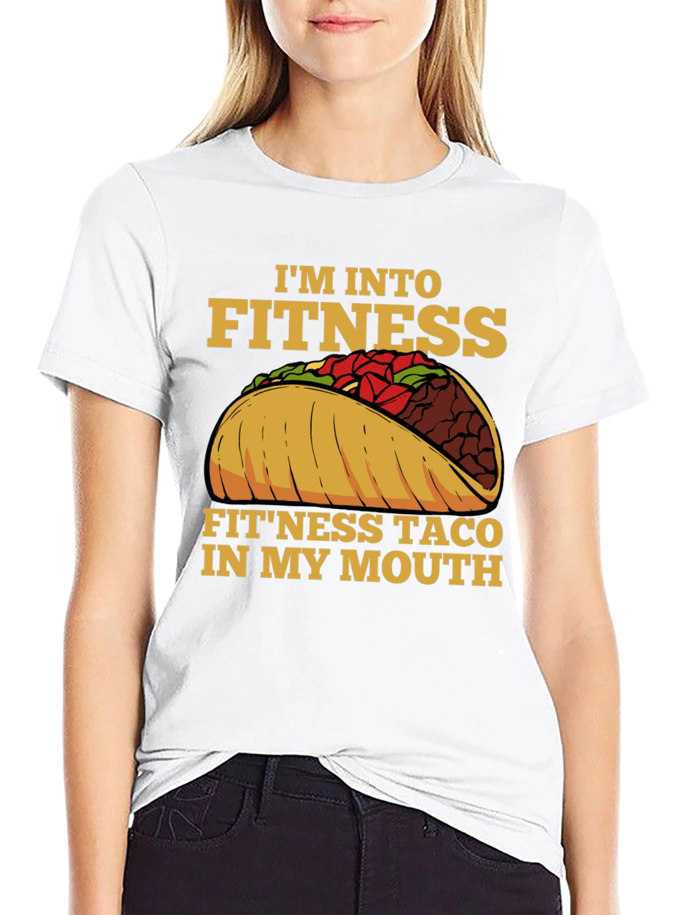 Fitness Taco Graphic Tee - Funny Workout Shirt