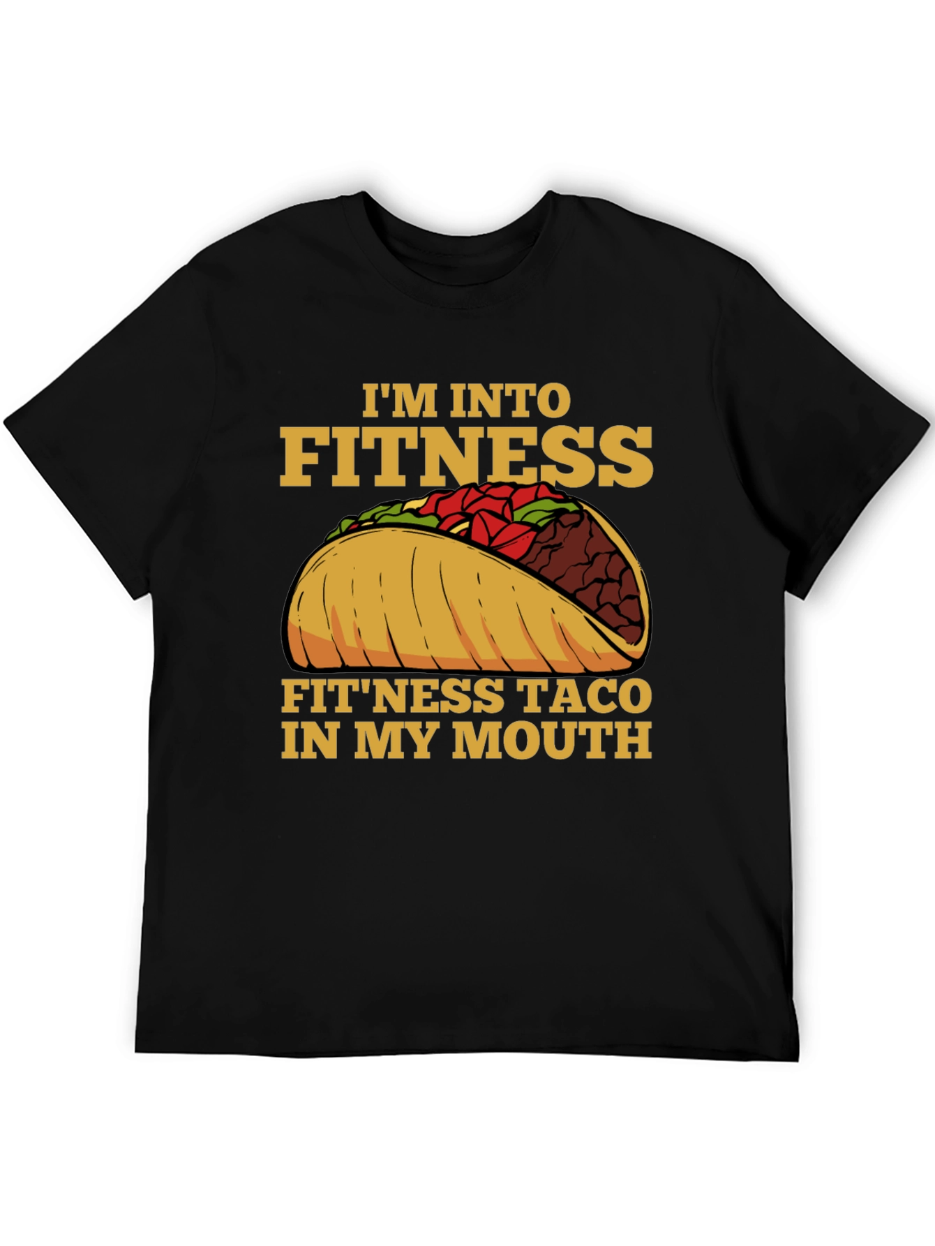 Fitness Taco Graphic Tee - Funny Workout Shirt