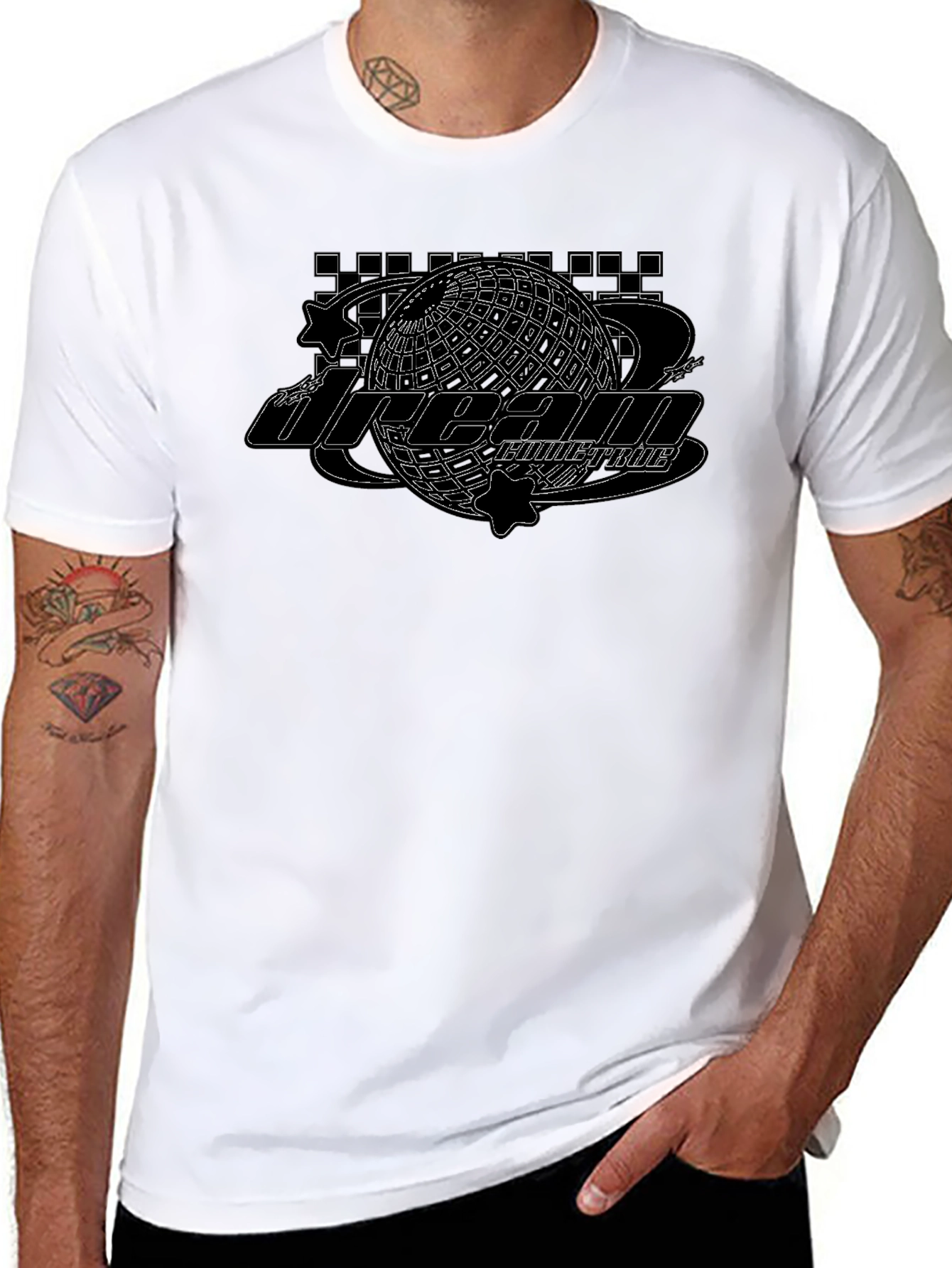 Dream Come True Graphic Black T-Shirt