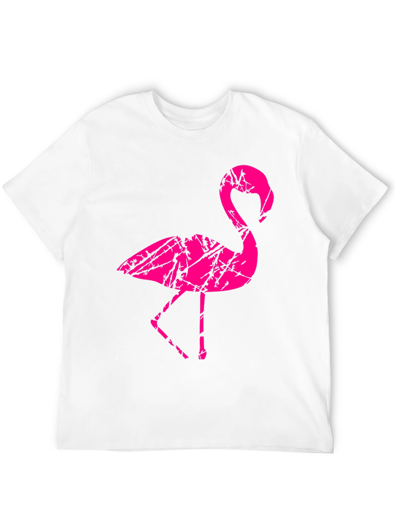Mens Black Flamingo Graphic T-Shirt