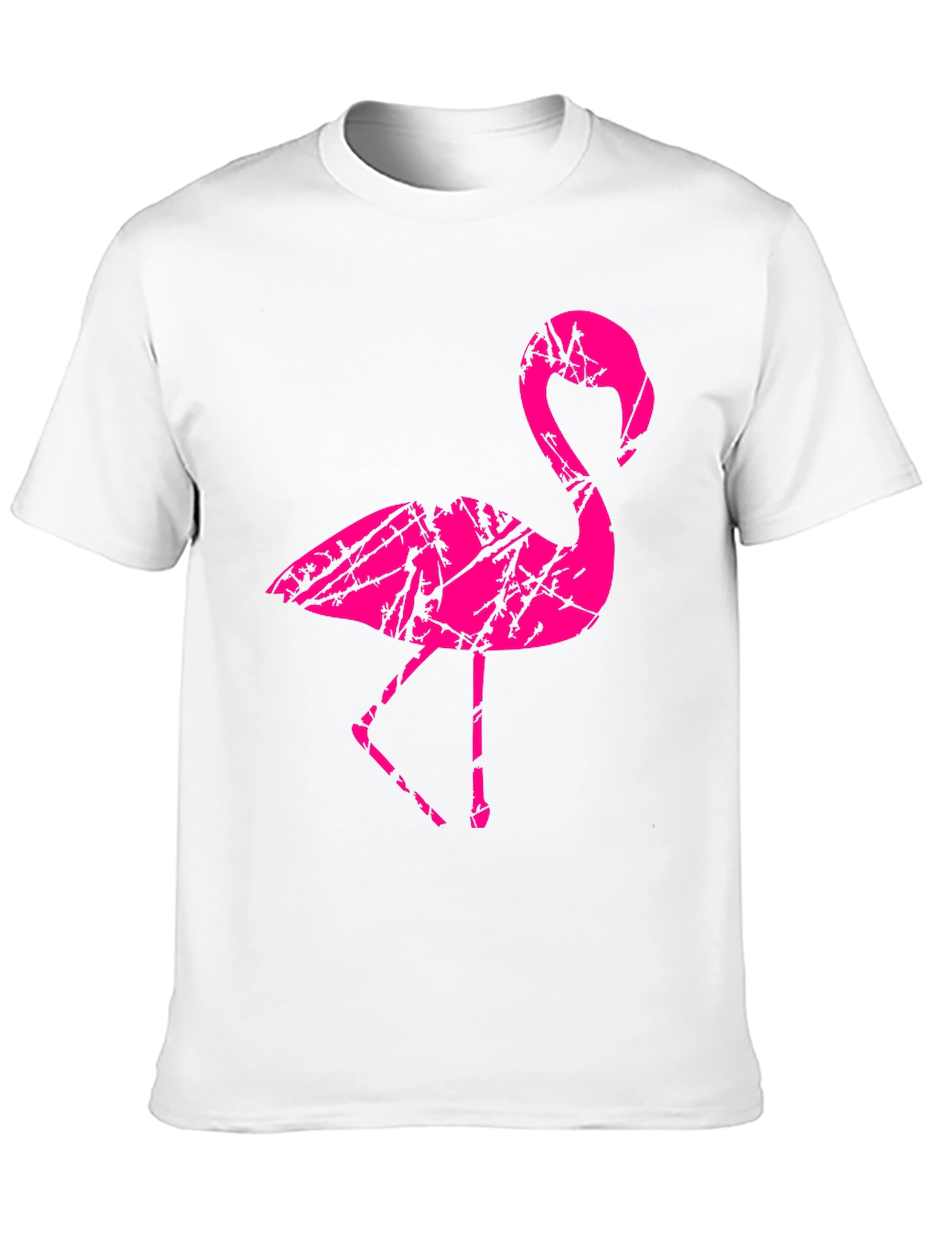 Mens Black Flamingo Graphic T-Shirt