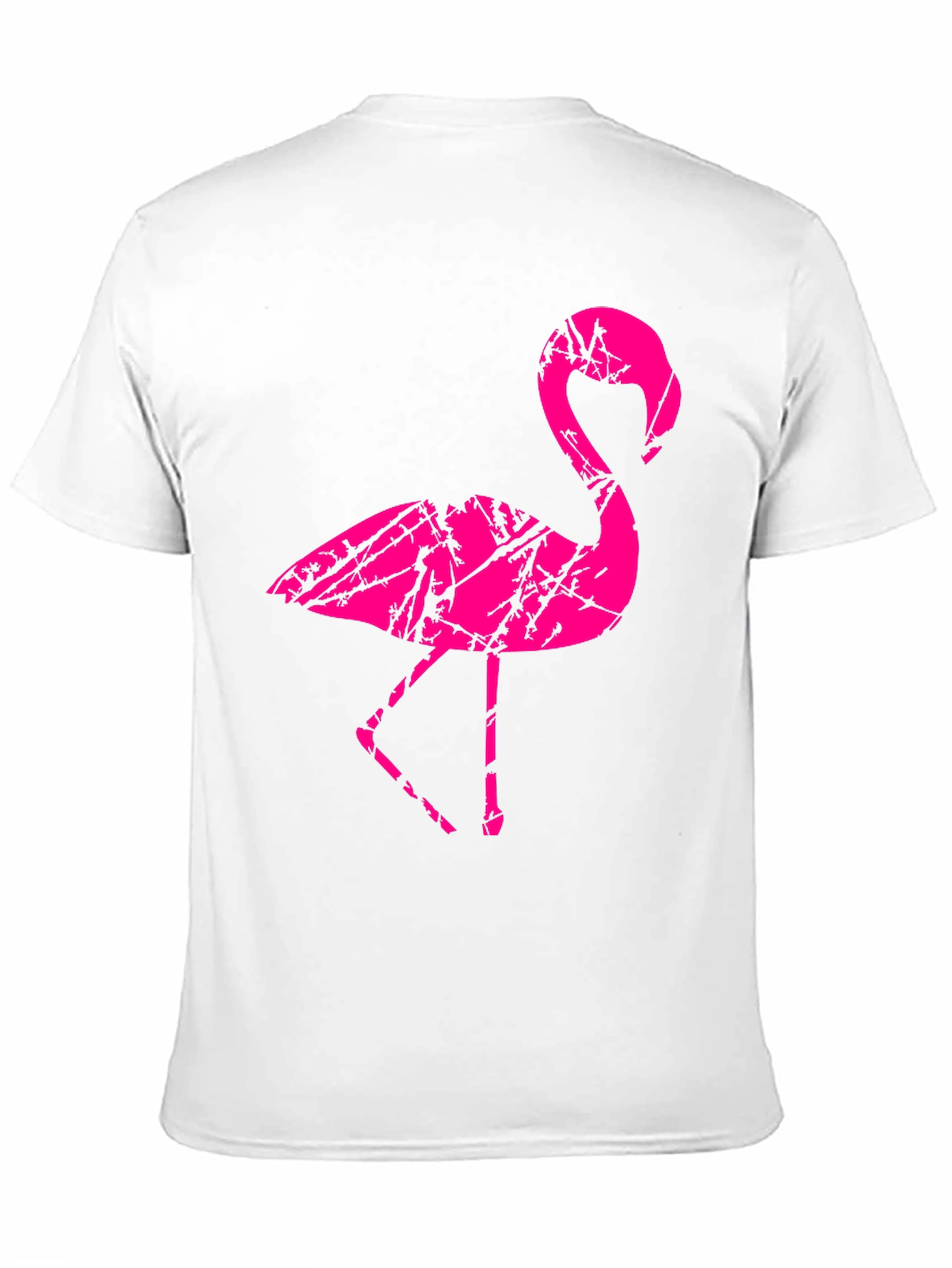 Mens Black Flamingo Graphic T-Shirt
