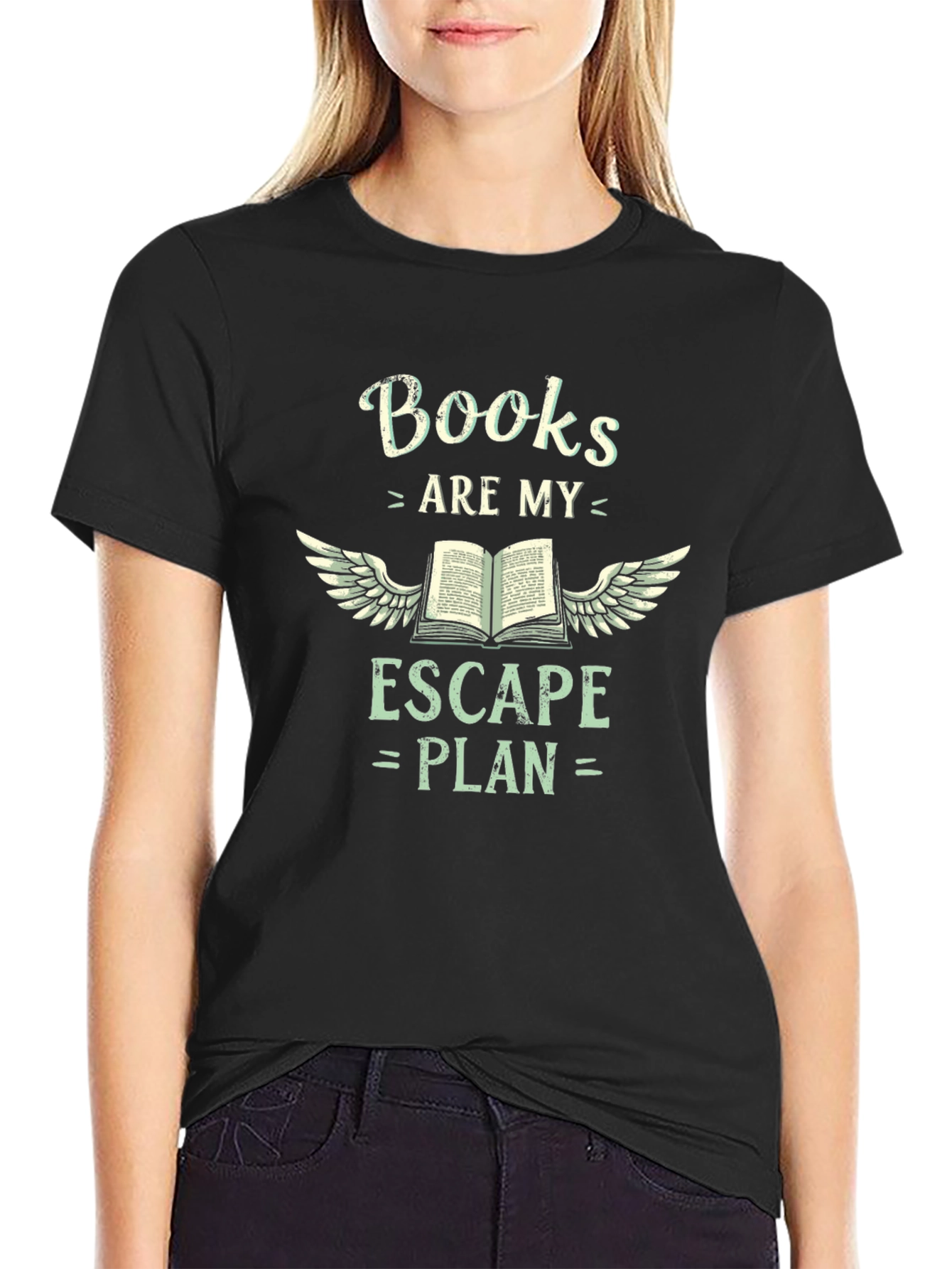 Books Are My Escape Plan Graphic T-Shirt