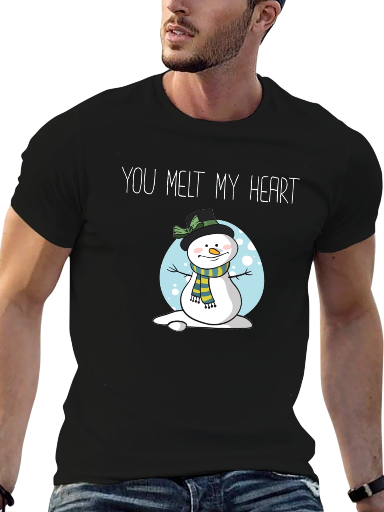You Melt My Heart Snowman Graphic T-Shirt