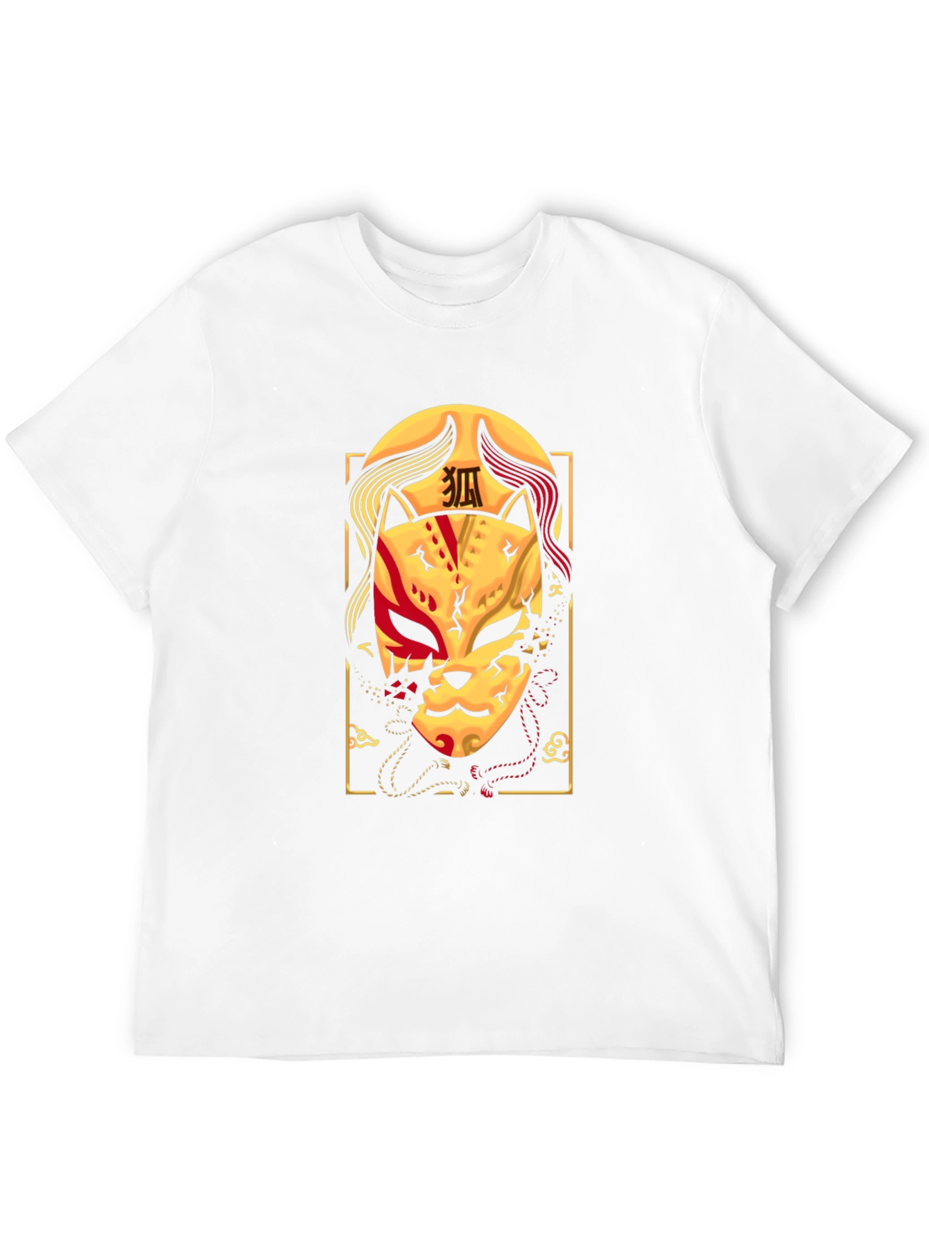 Japanese Kitsune Mask T-Shirt - Unique Graphic Tee