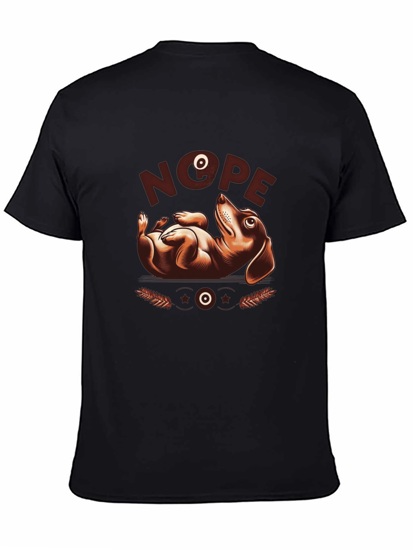 Nope Dachshund Graphic Tee - Funny Dog Lover Shirt