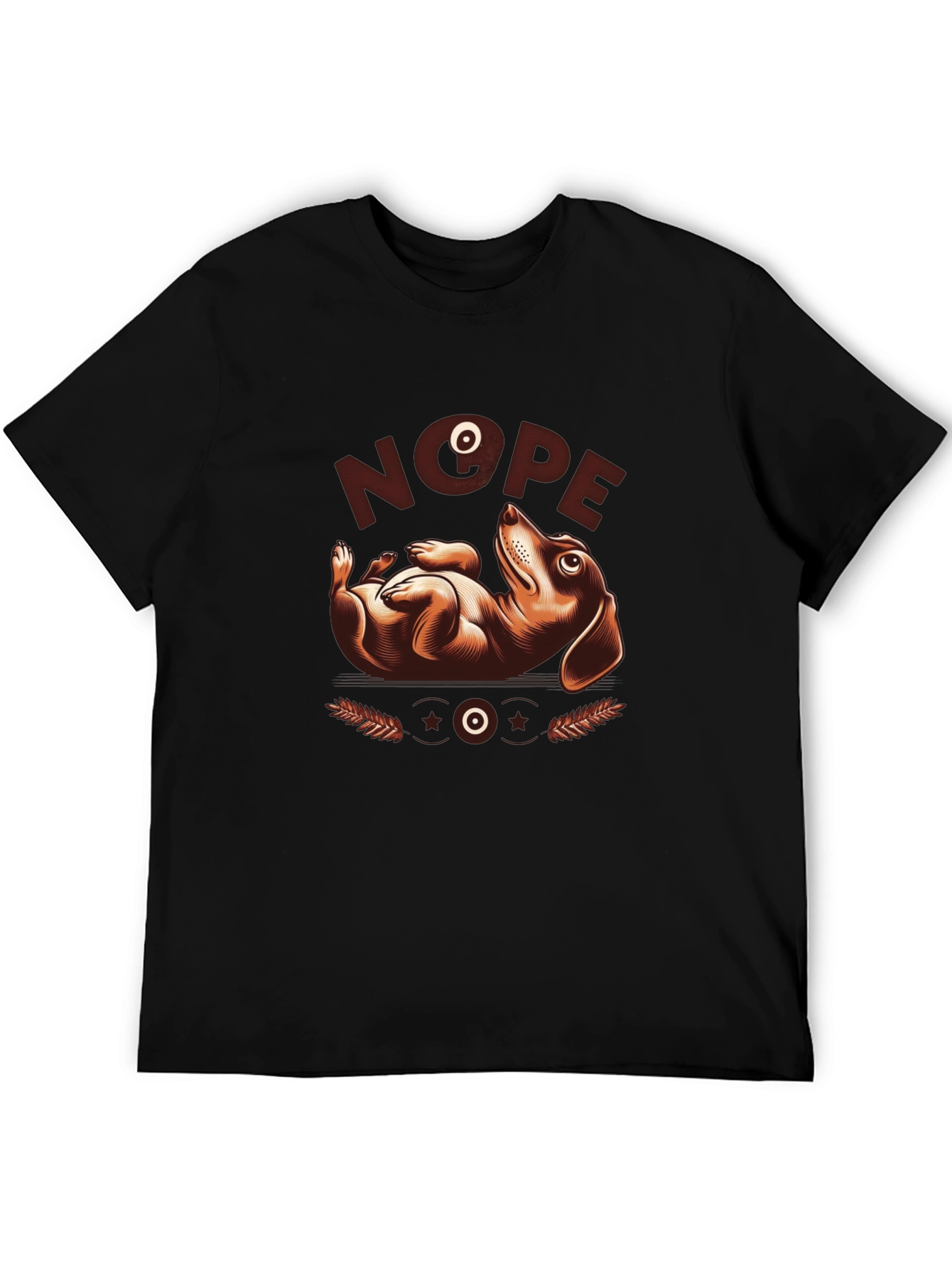 Nope Dachshund Graphic Tee - Funny Dog Lover Shirt