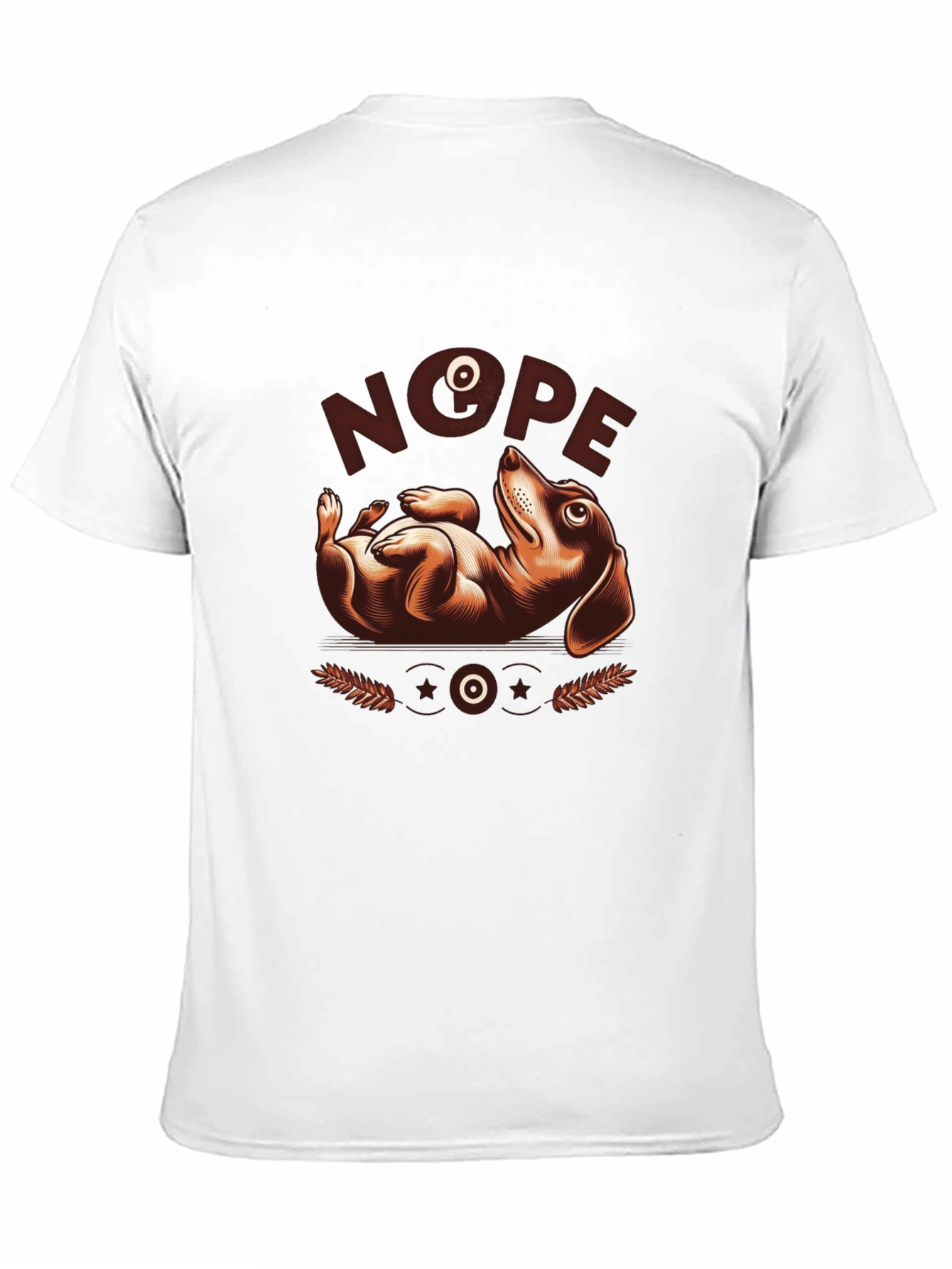 Nope Dachshund Graphic Tee - Funny Dog Lover Shirt