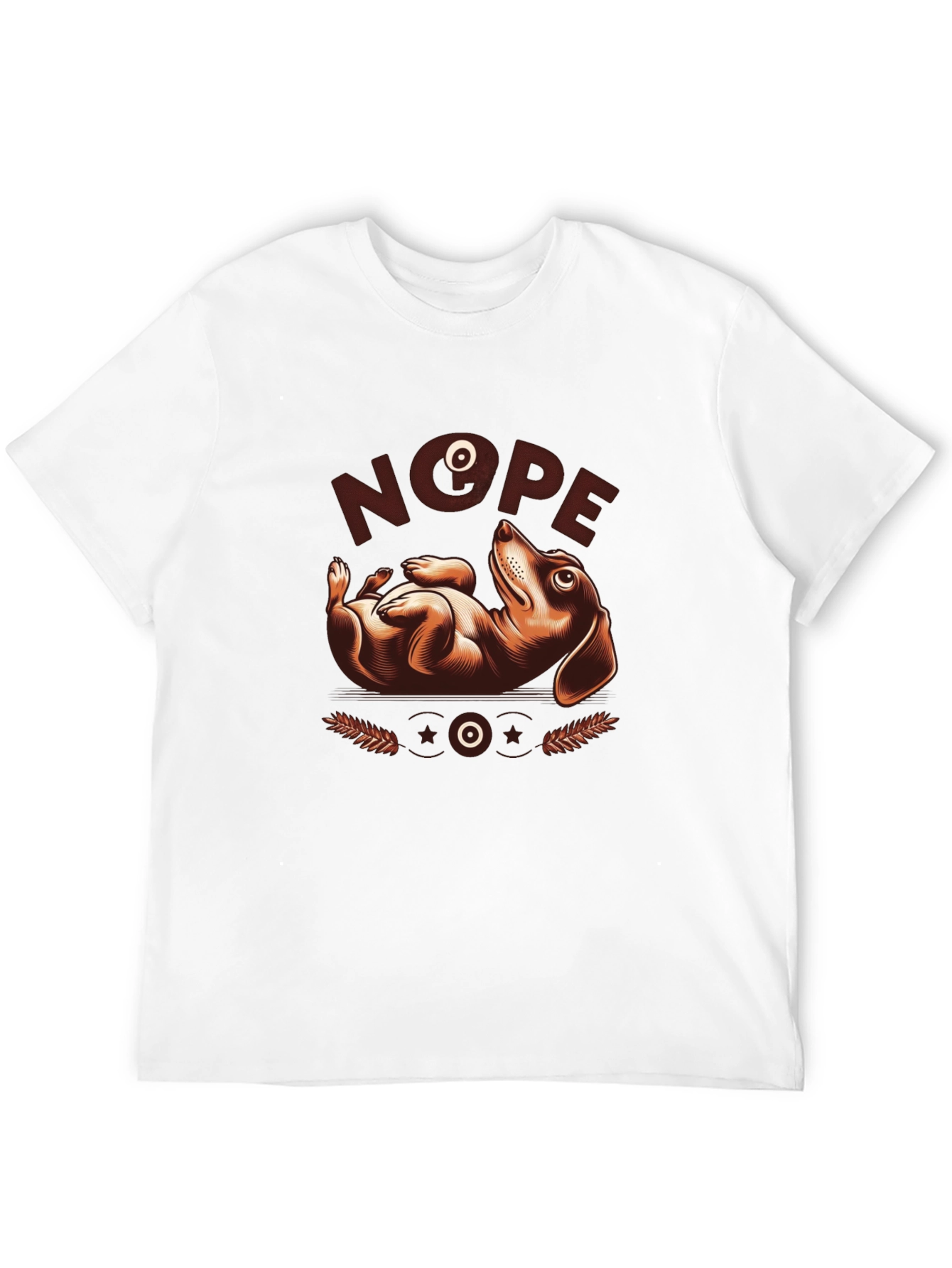 Nope Dachshund Graphic Tee - Funny Dog Lover Shirt