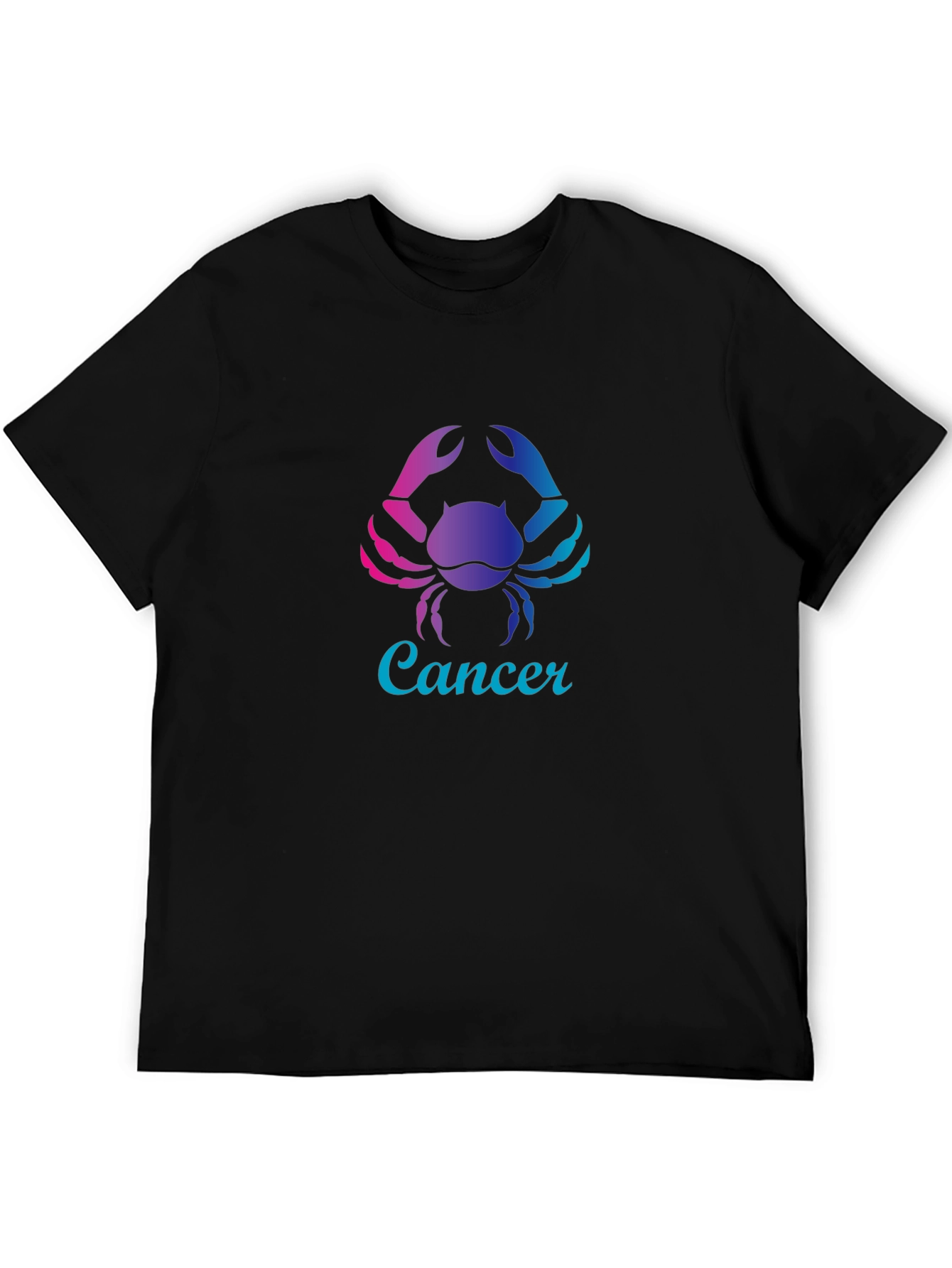 Cancer Zodiac T-Shirt - Gradient Crab Design