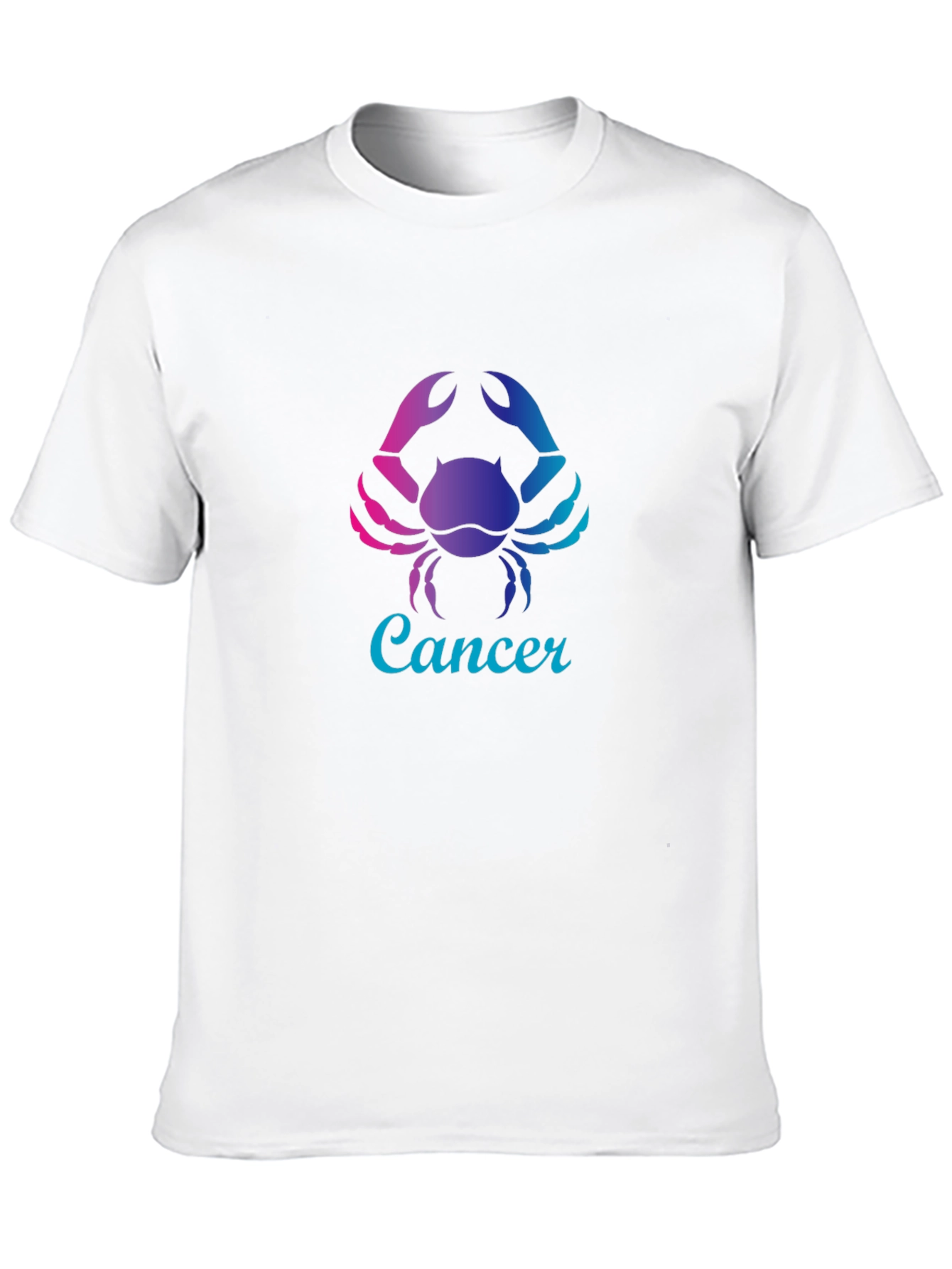 Cancer Zodiac T-Shirt - Gradient Crab Design