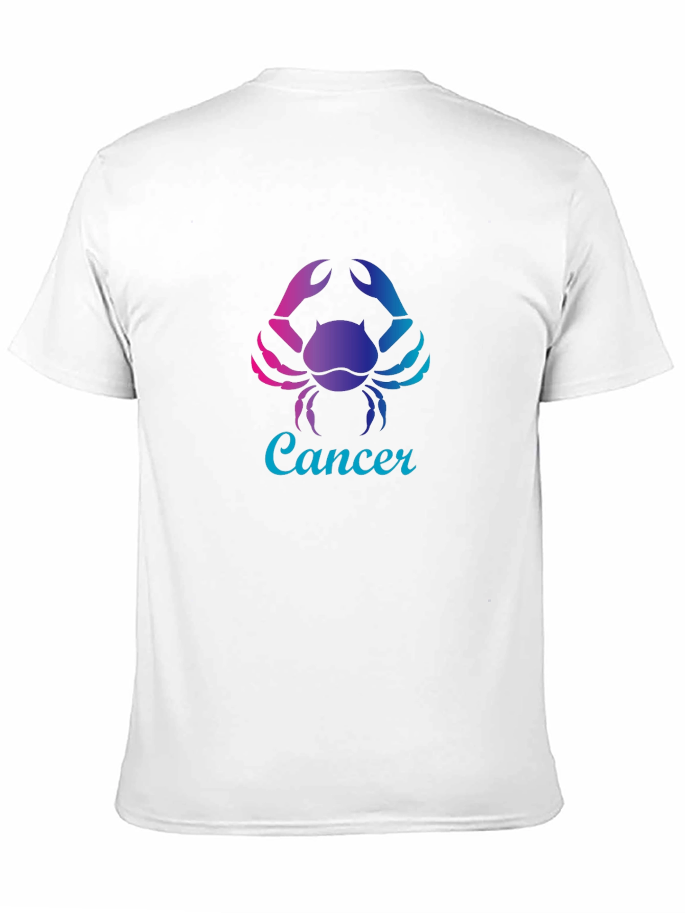 Cancer Zodiac T-Shirt - Gradient Crab Design