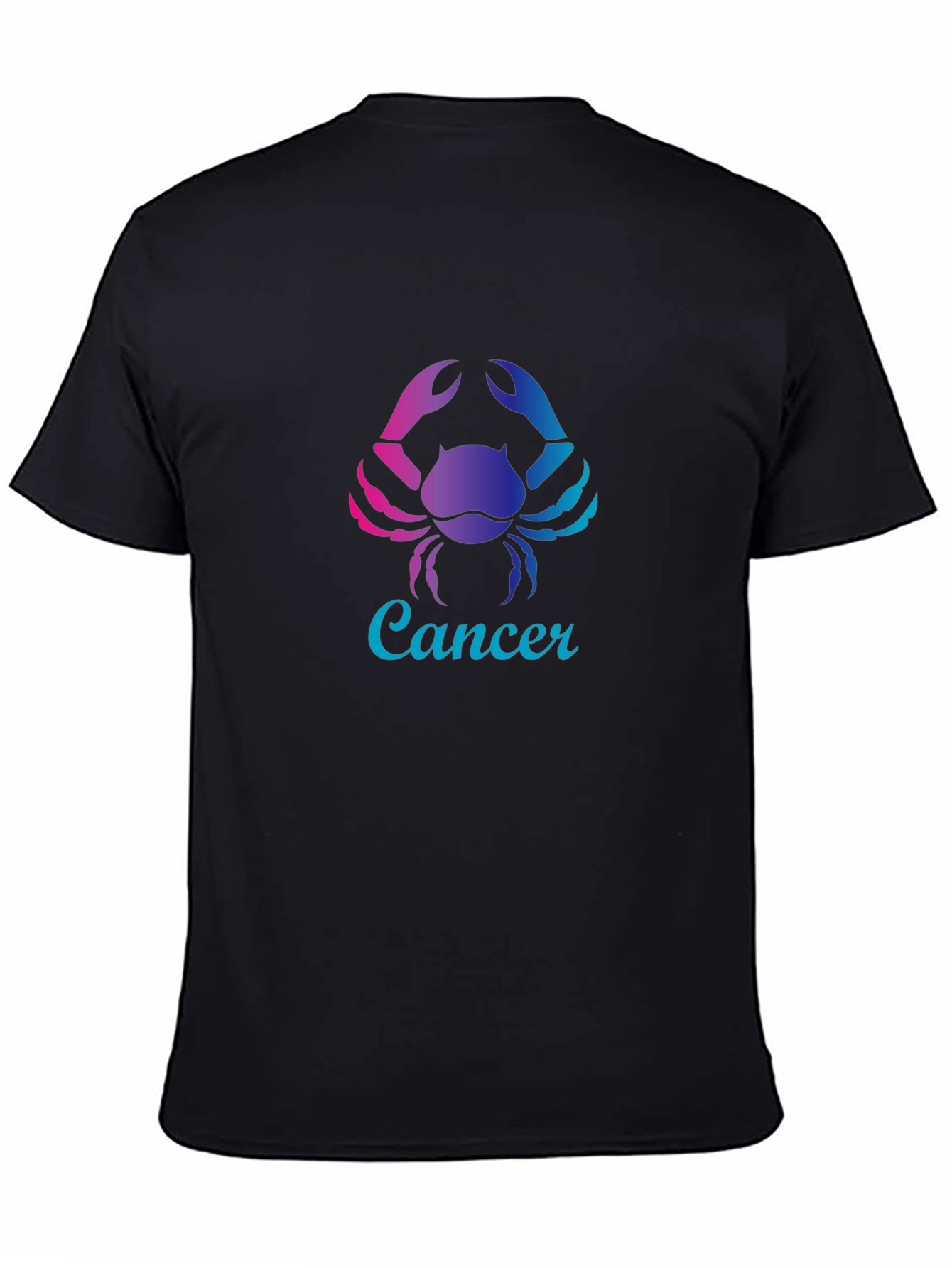 Cancer Zodiac T-Shirt - Gradient Crab Design