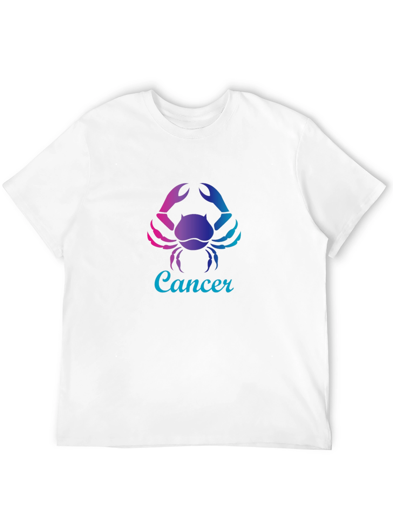 Cancer Zodiac T-Shirt - Gradient Crab Design