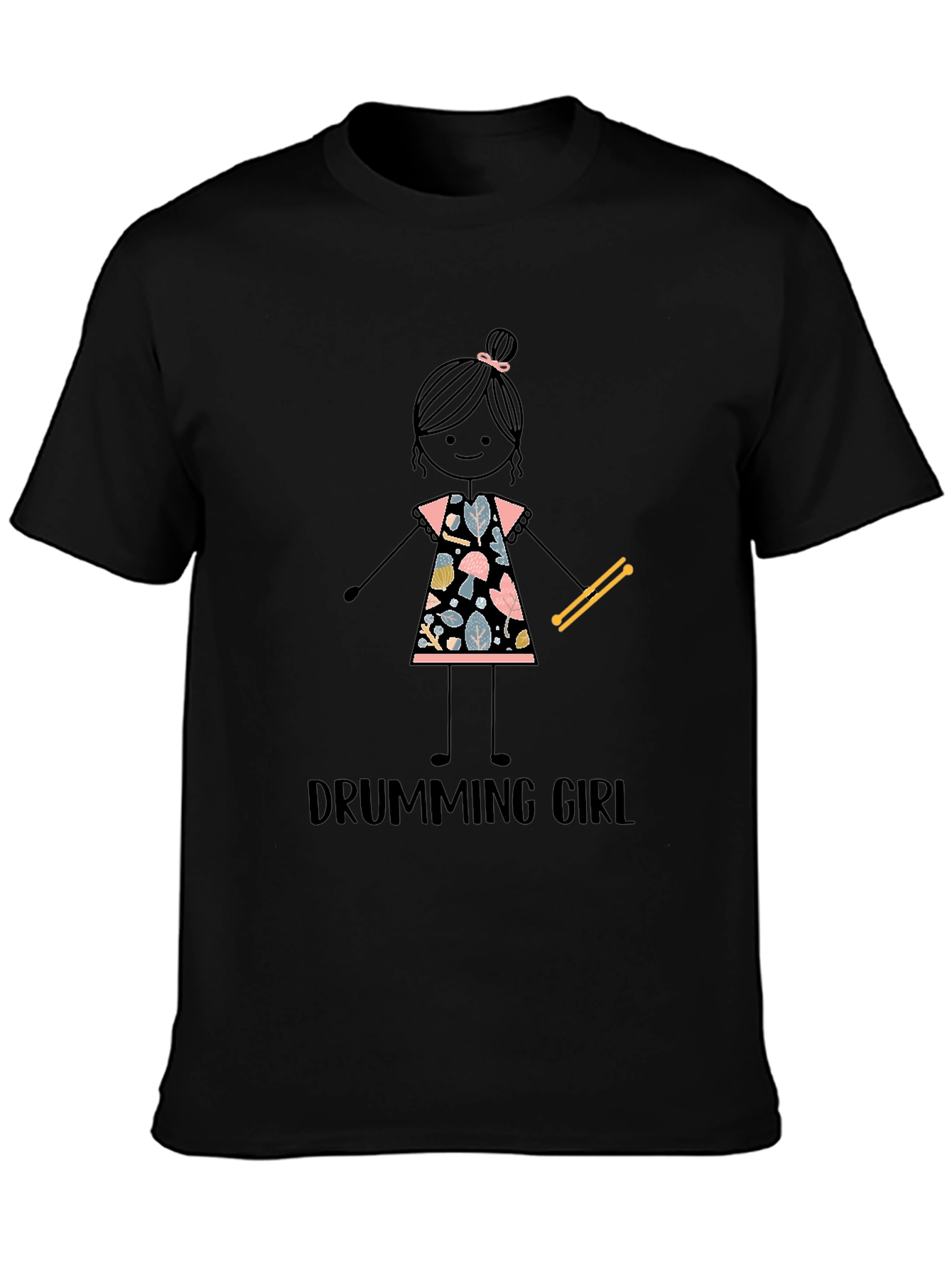 Drumming Girl Graphic Tee
