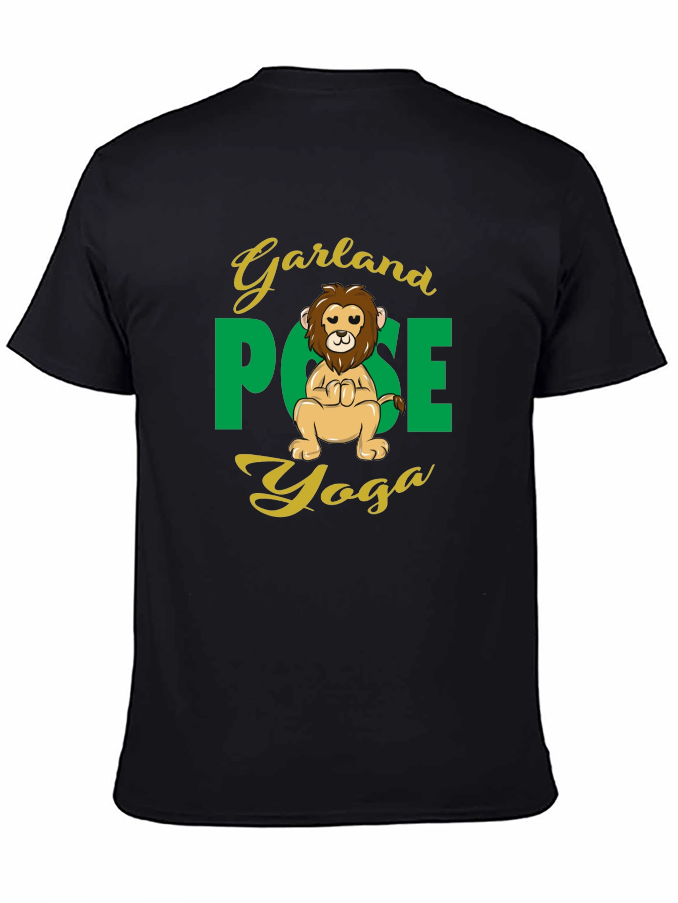 Garland Pose Yoga Lion Graphic Tee