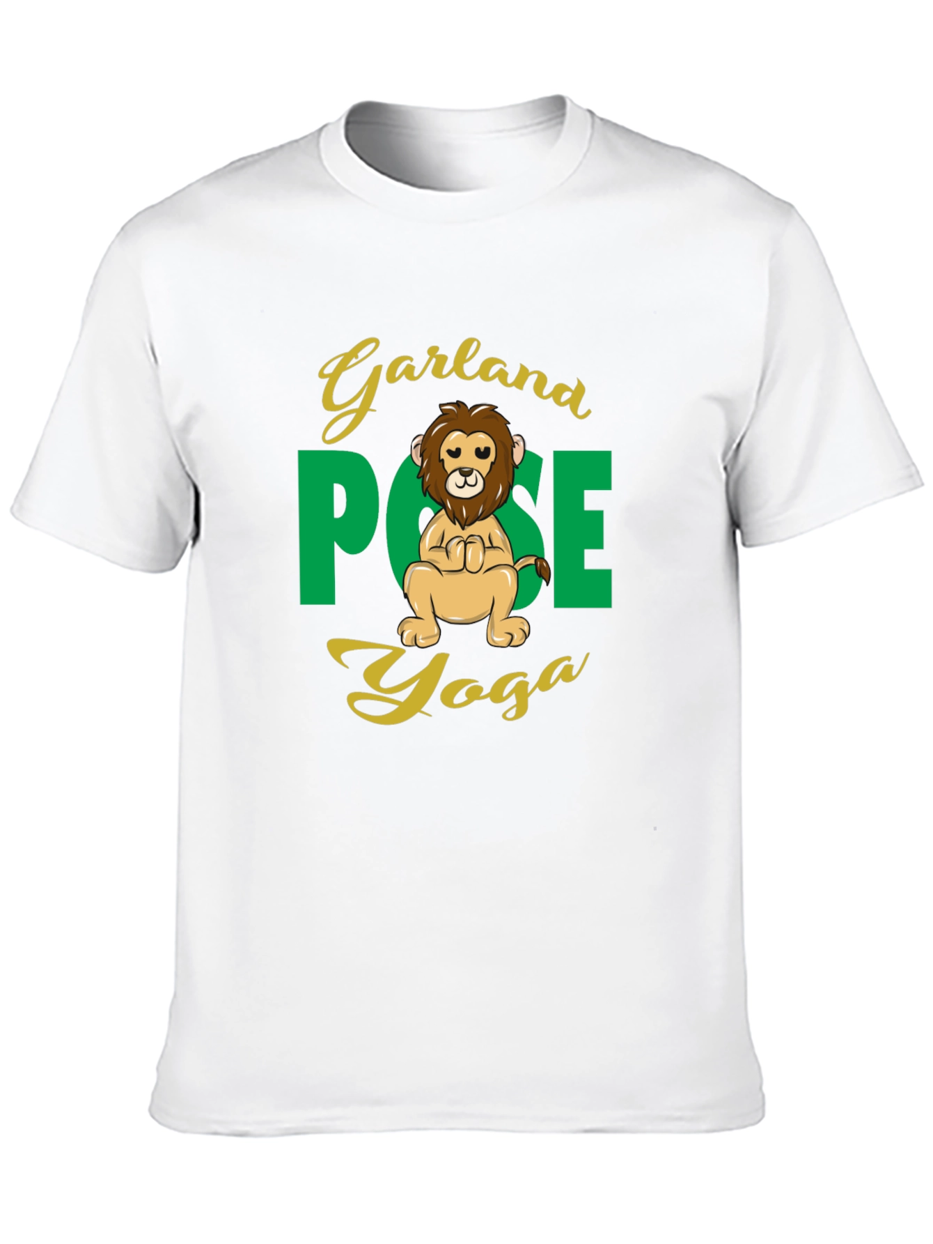 Garland Pose Yoga Lion Graphic Tee