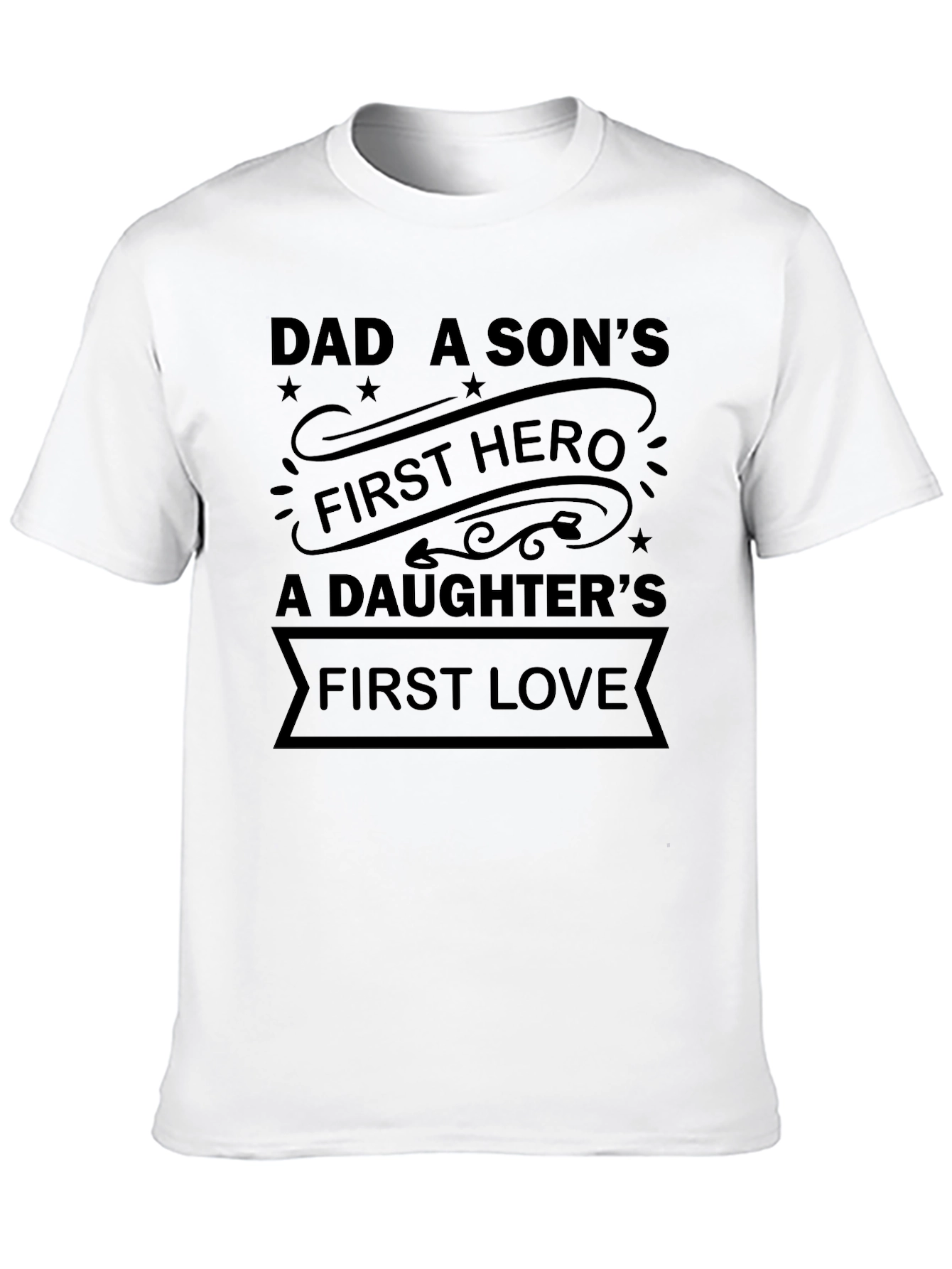 Dad A Sons First Hero T-Shirt Fathers Day Gift