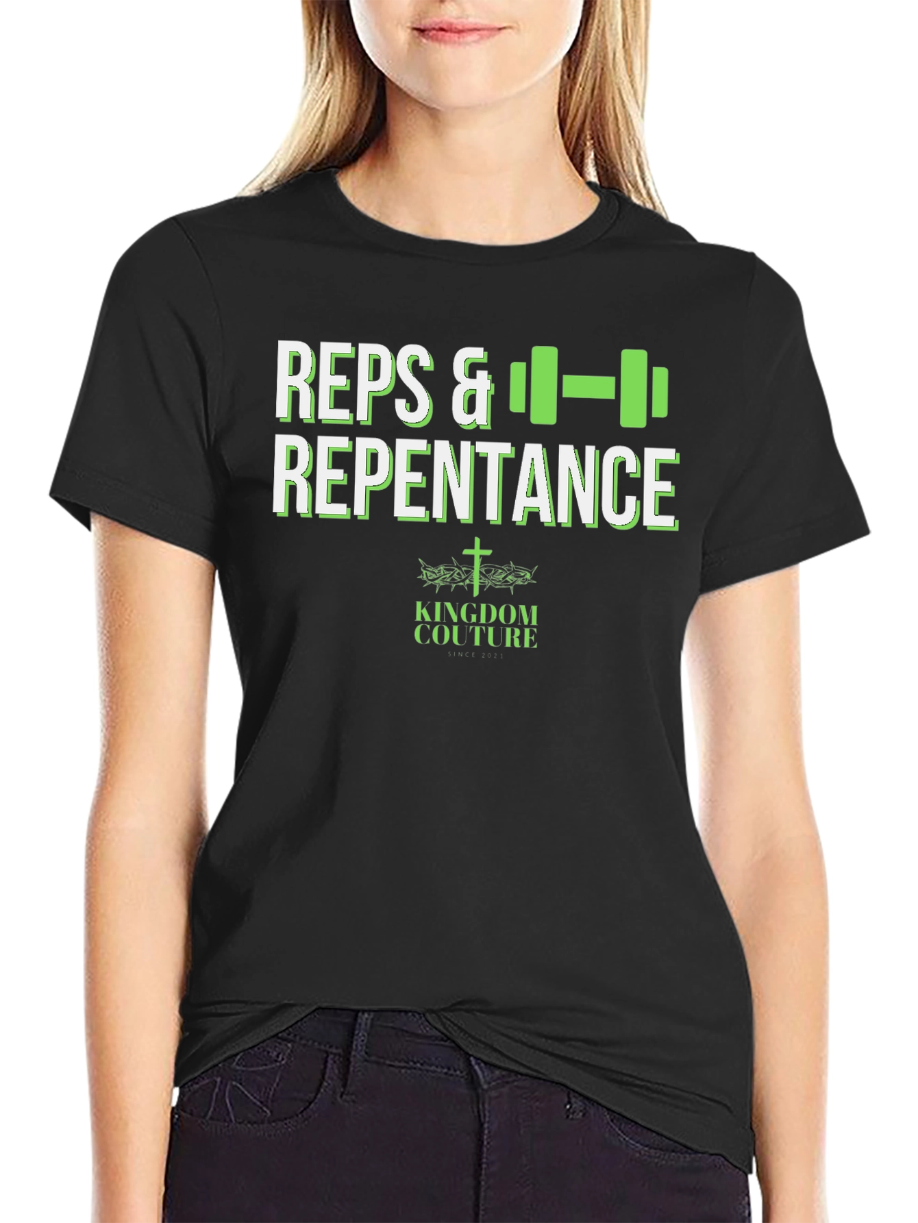 Reps & Repentance Fitness T-Shirt - Kingdom Couture