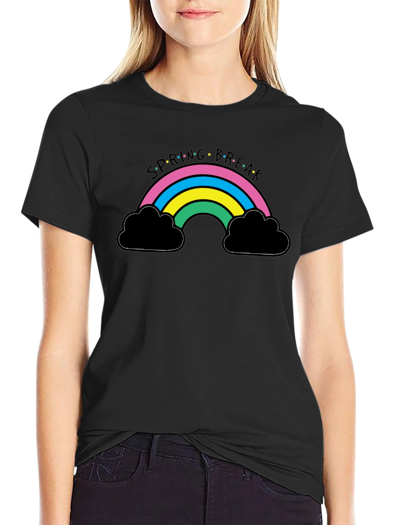 Spring Break Rainbow Graphic Tee