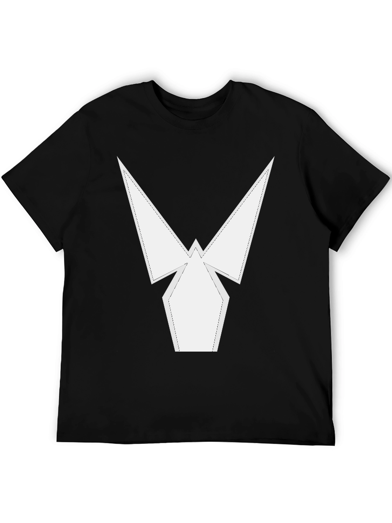 Geometric Design Black T-Shirt