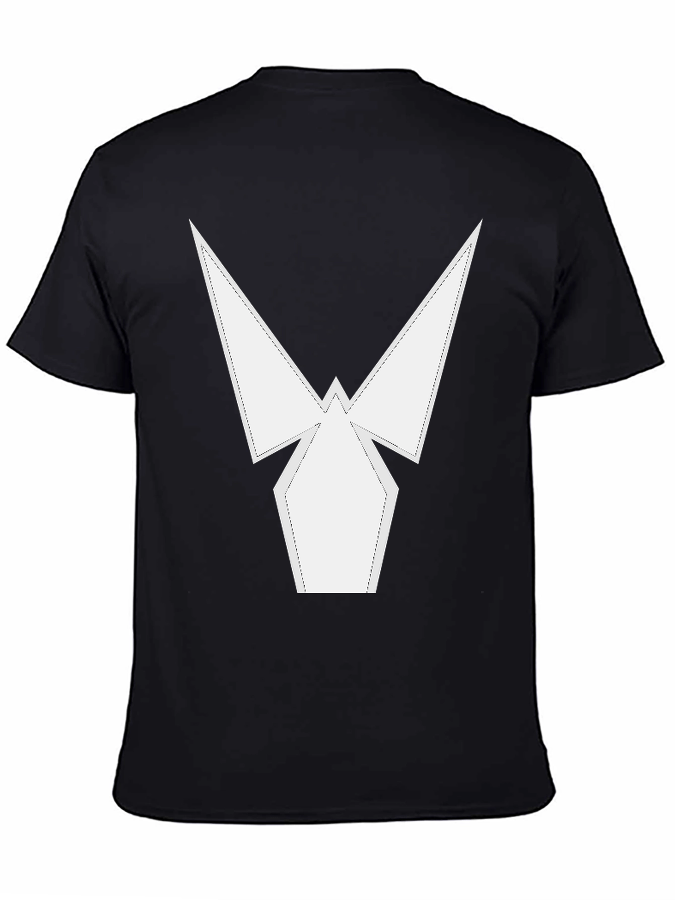 Geometric Design Black T-Shirt