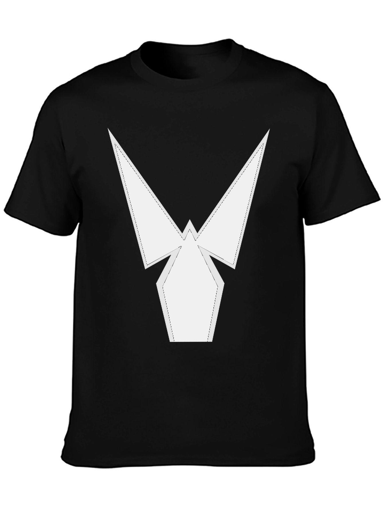 Geometric Design Black T-Shirt
