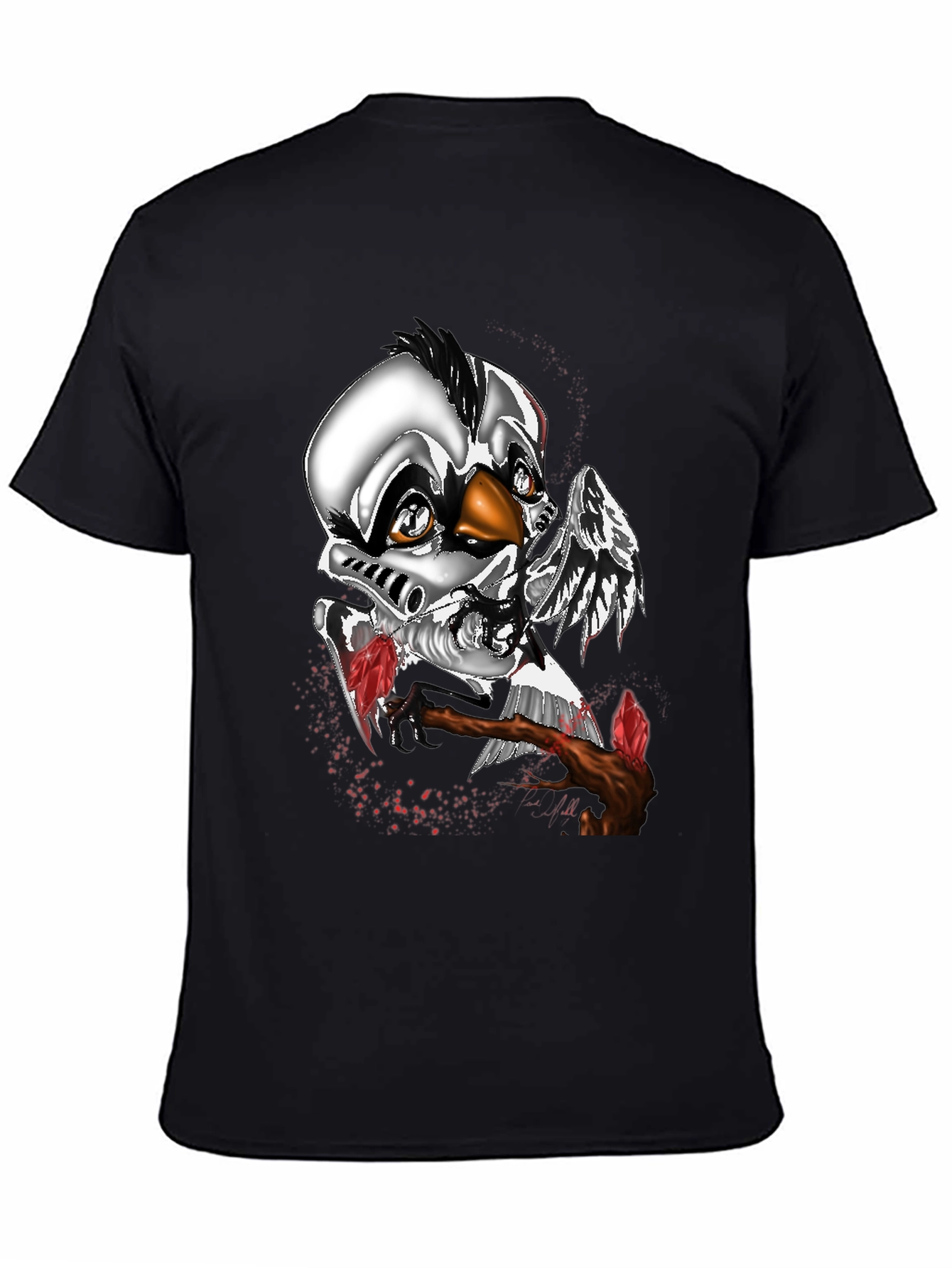Metallic Cyborg Chicken T-Shirt