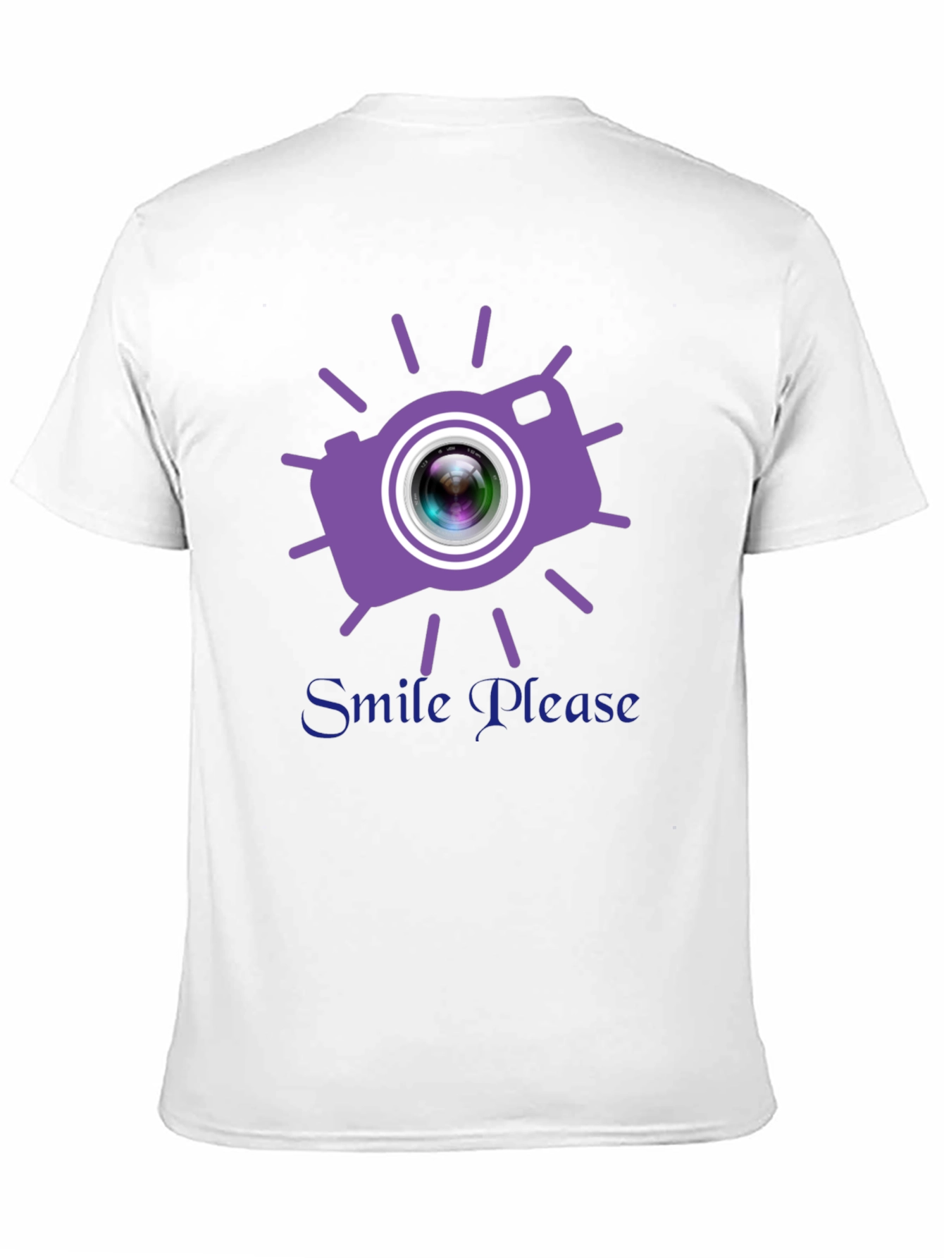 Smile Please Camera Graphic T-Shirt