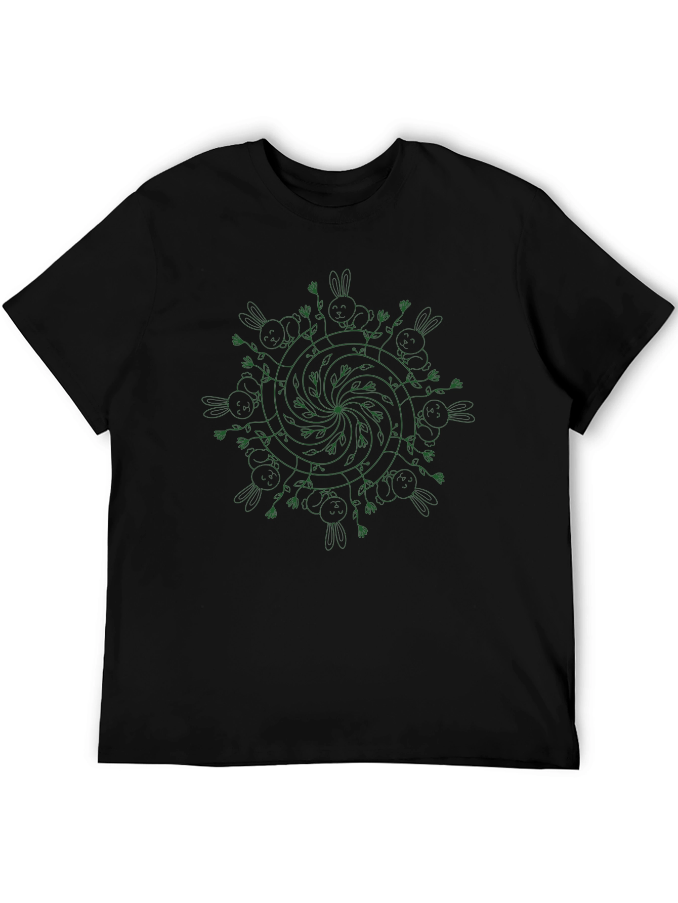 Whimsical Bunny Mandala Tee
