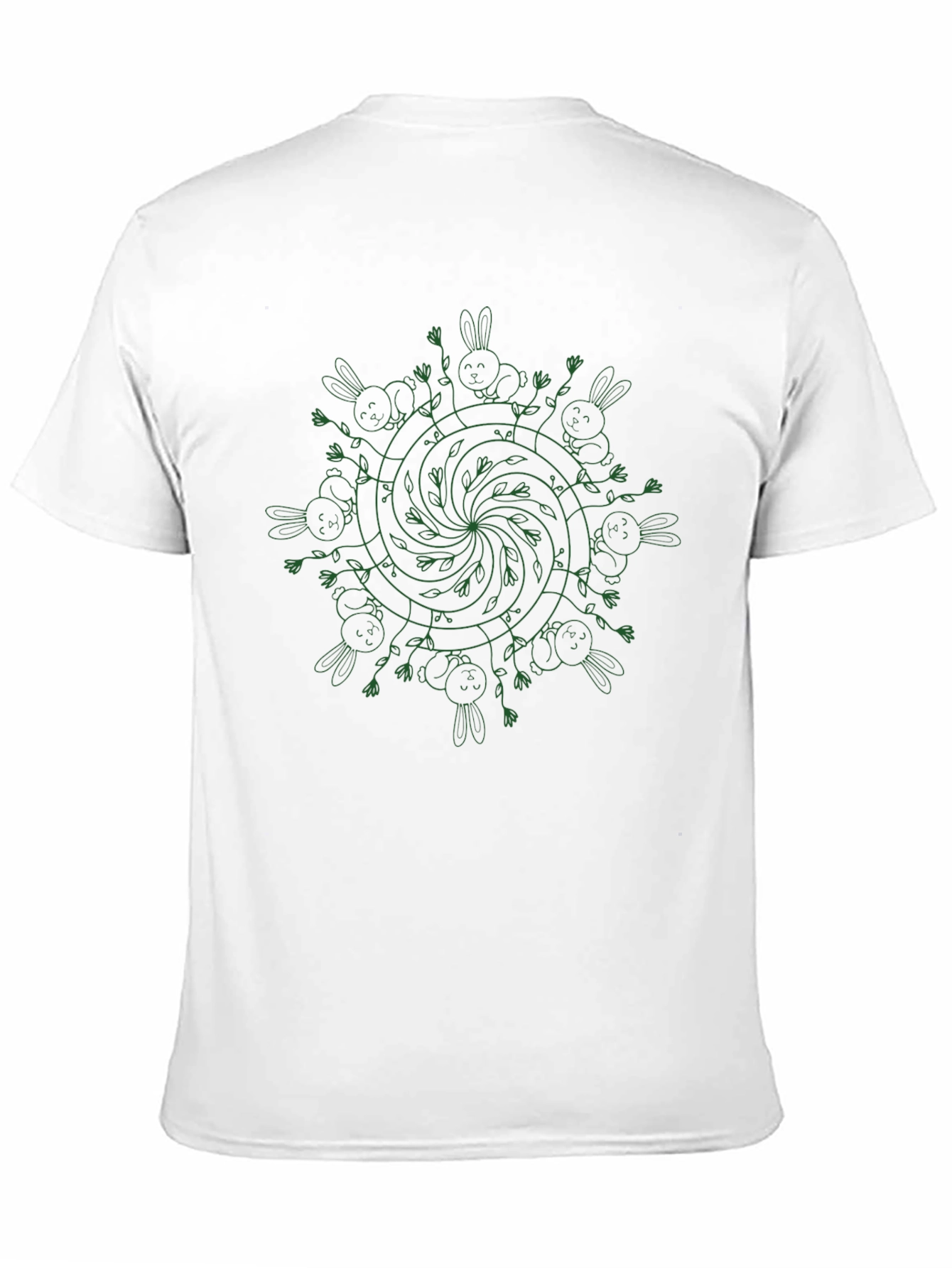 Whimsical Bunny Mandala Tee
