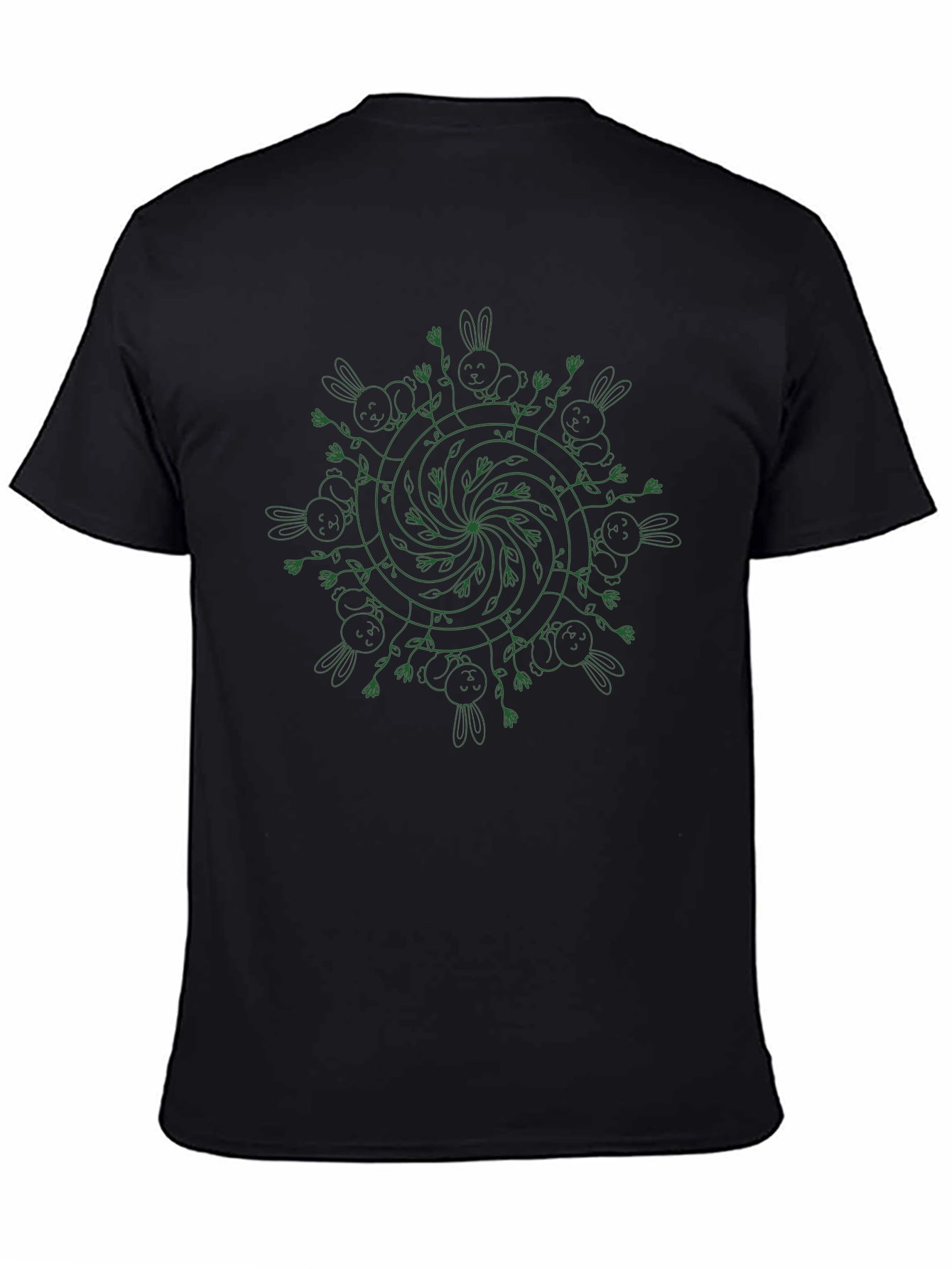 Whimsical Bunny Mandala Tee