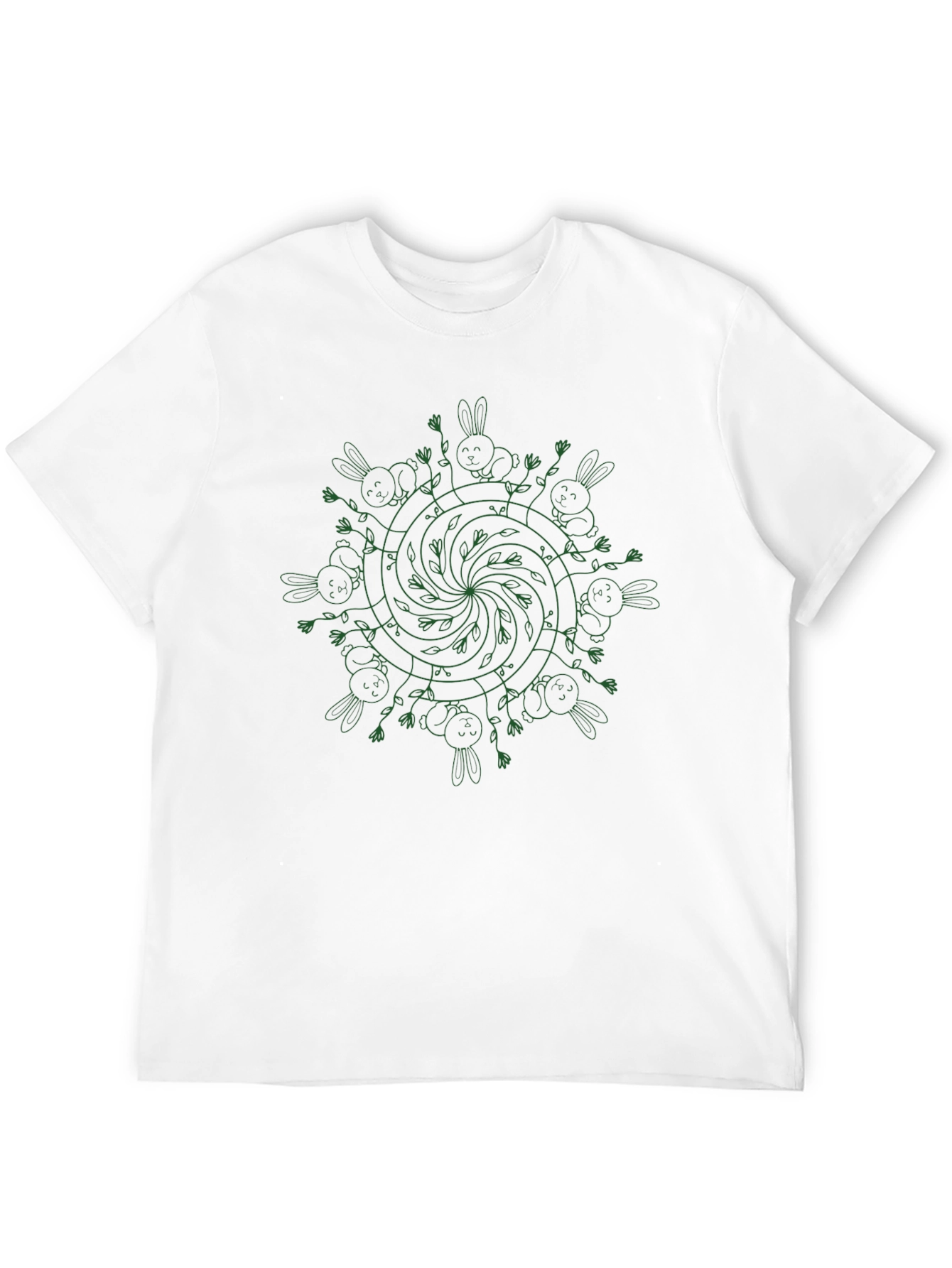Whimsical Bunny Mandala Tee
