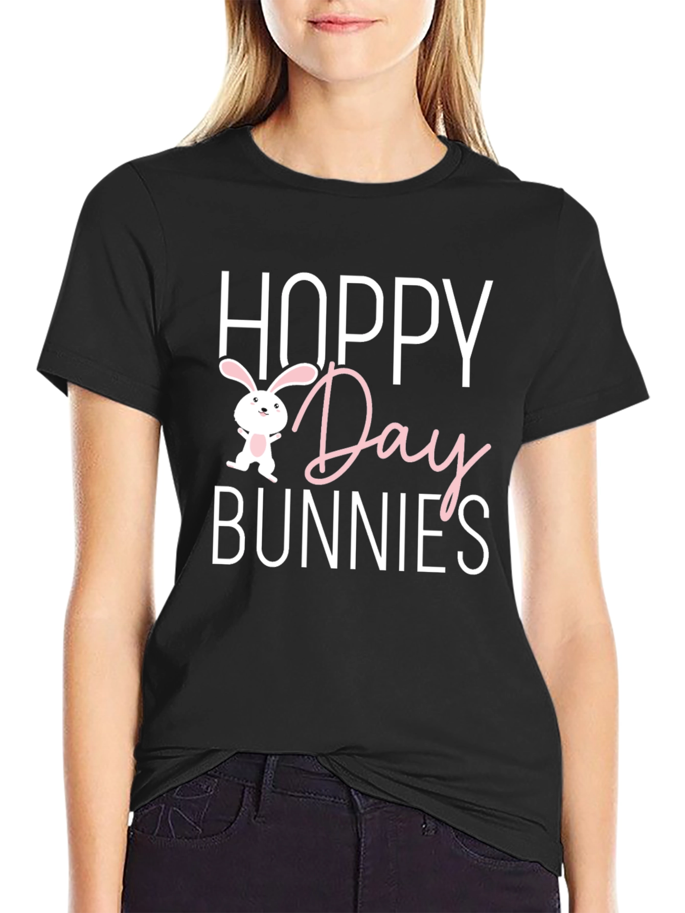 Hoppy Day Bunnies Graphic T-Shirt