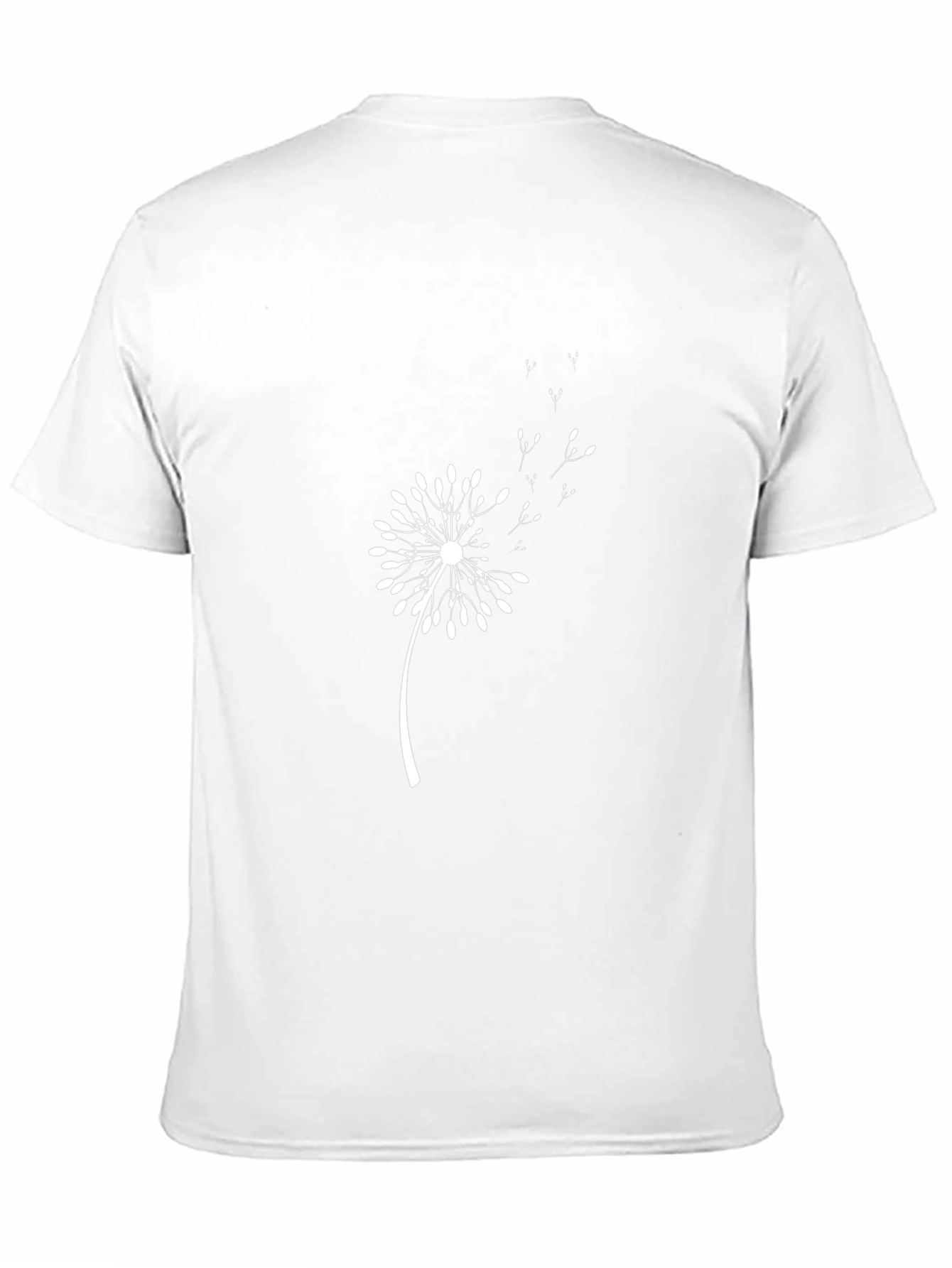 Dandelion Graphic Print Black T-Shirt