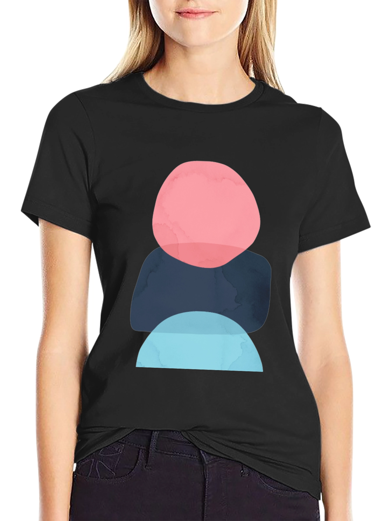 Modern Abstract Shapes Graphic Tee